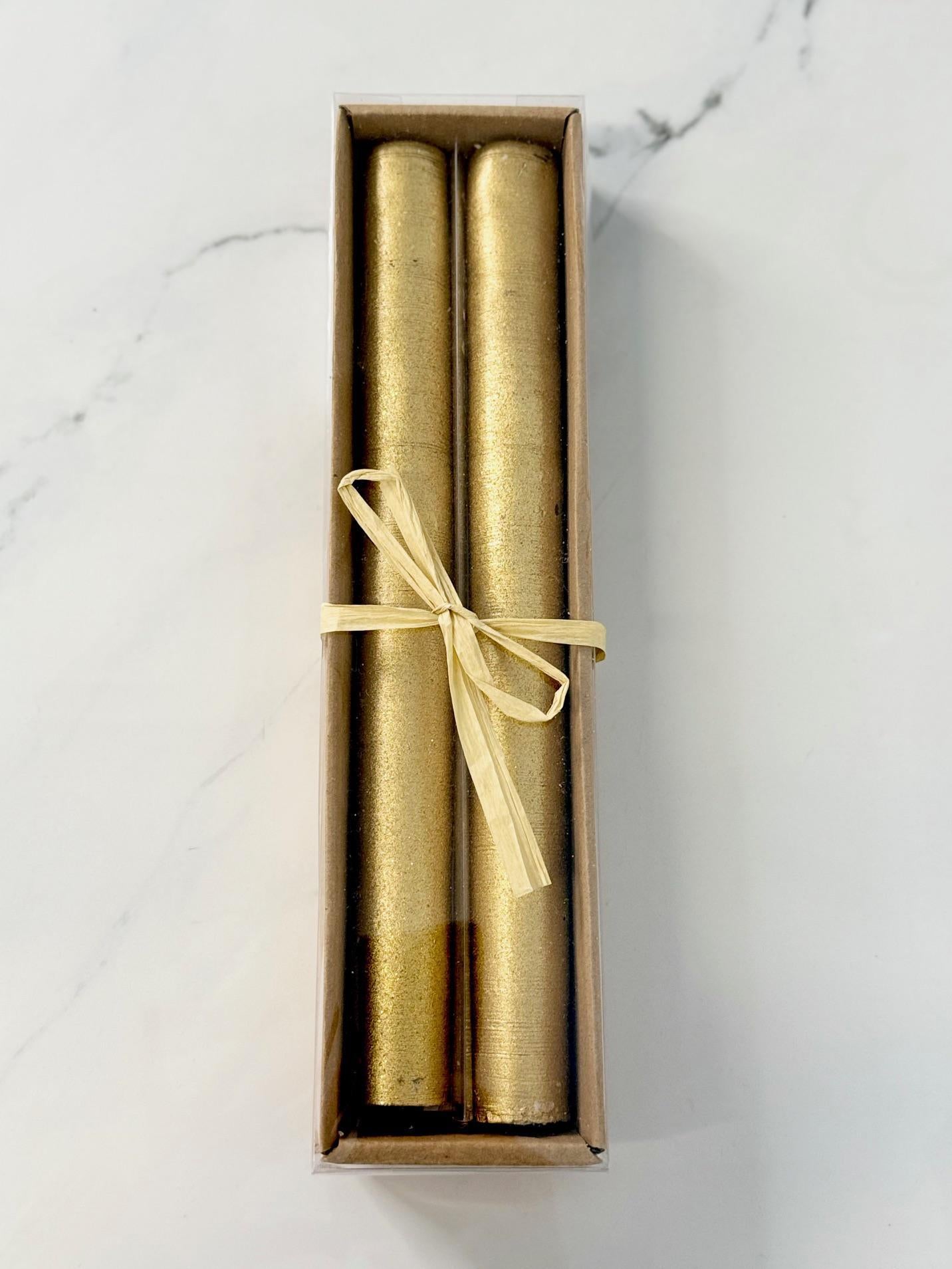 Gold Leaf Candles