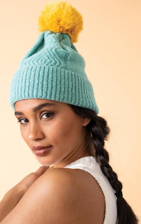 Aqua Knit Hat