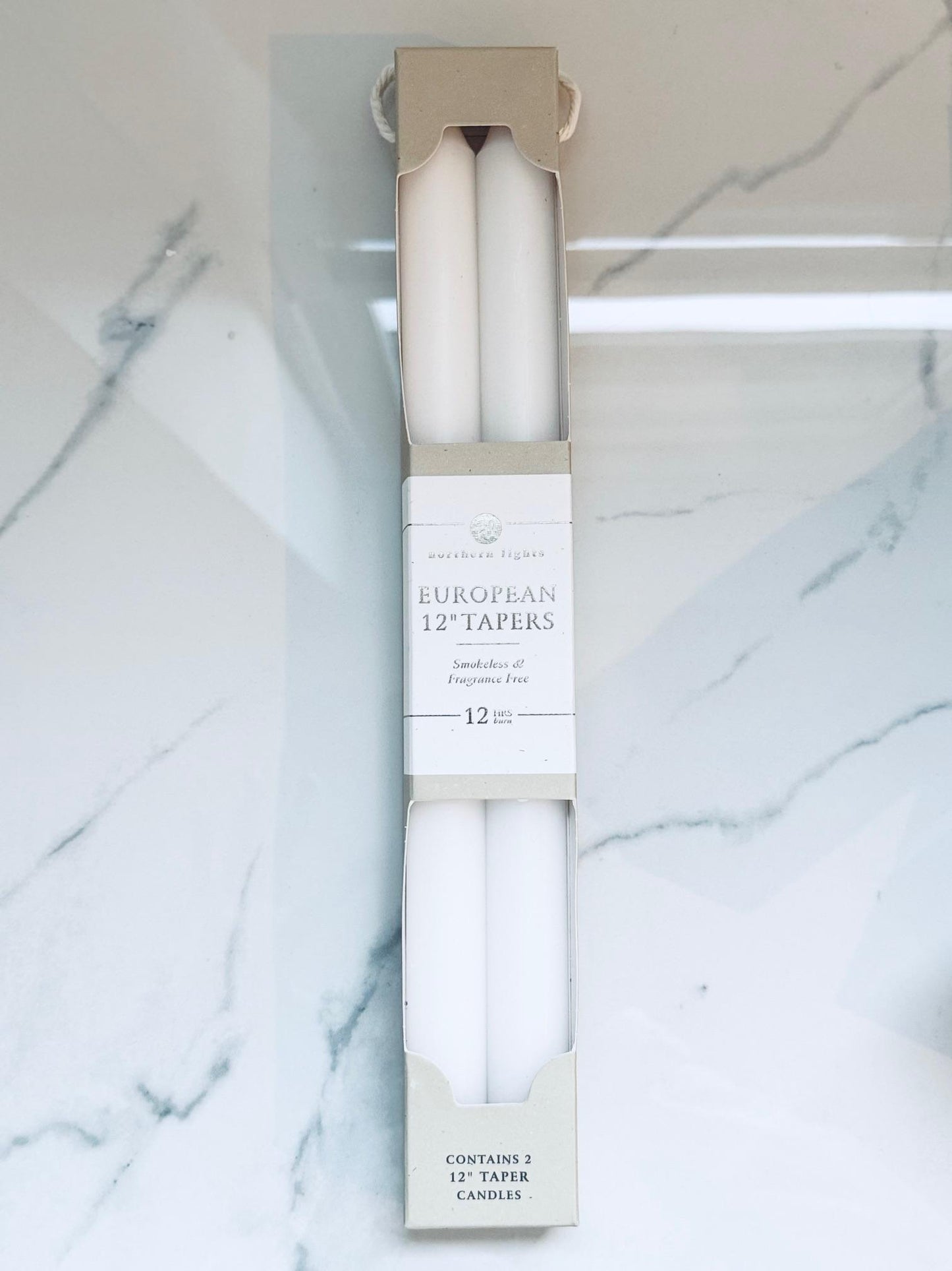 12" Taper Candles - Set of 2