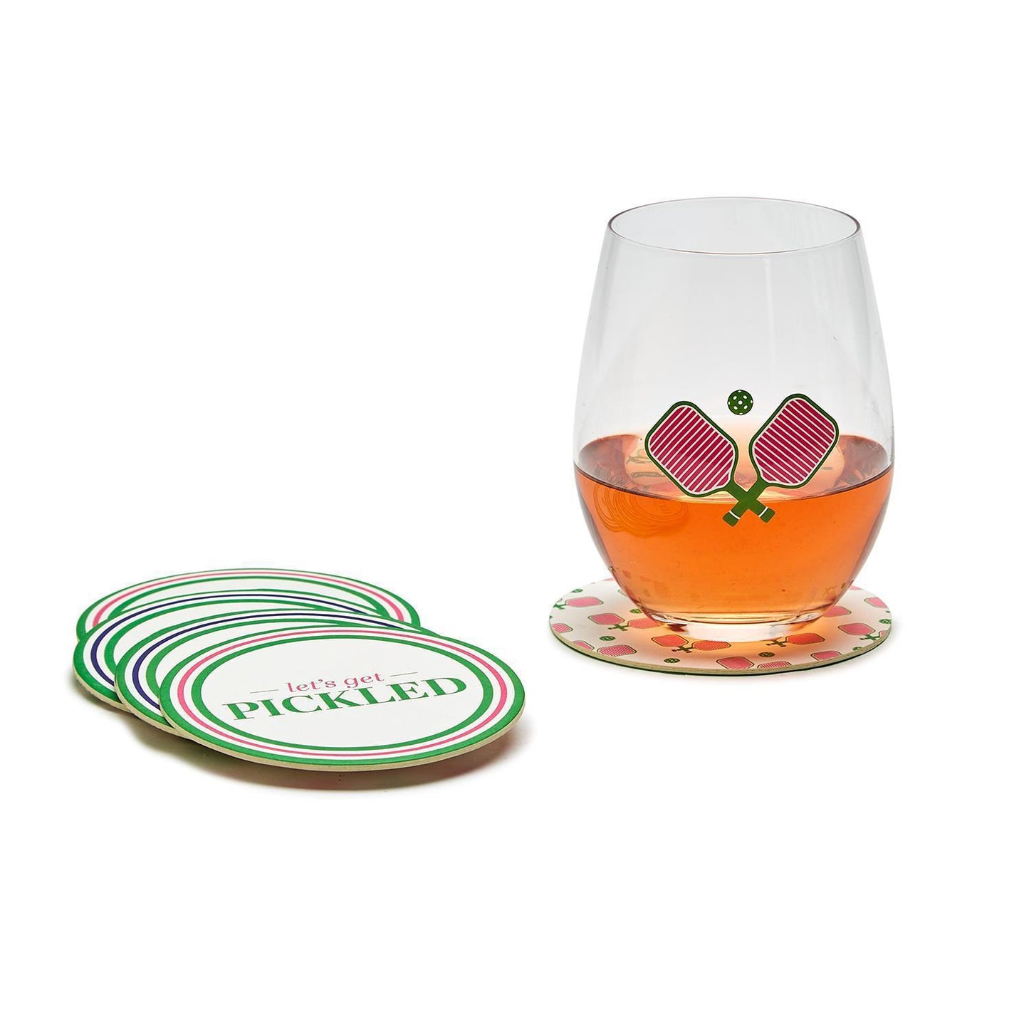 Set of 24 Pickleball Coasters