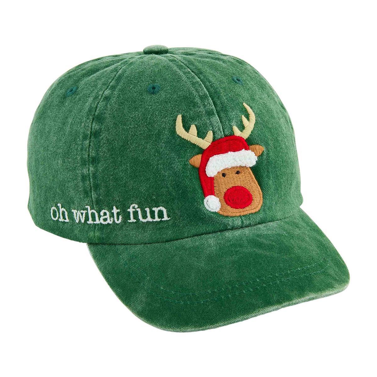 Green Rudolph Kids Baseball Hat
