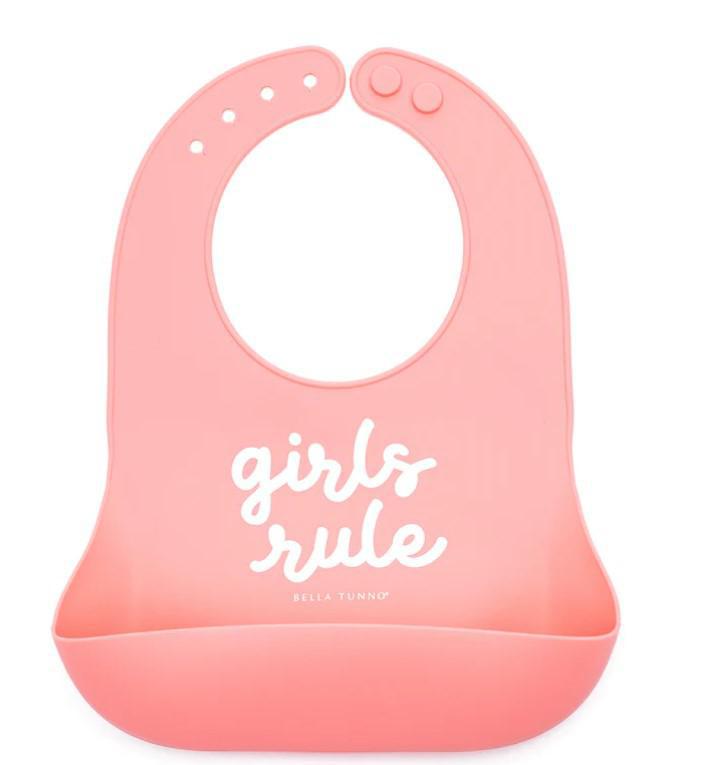Girls Rule Bib