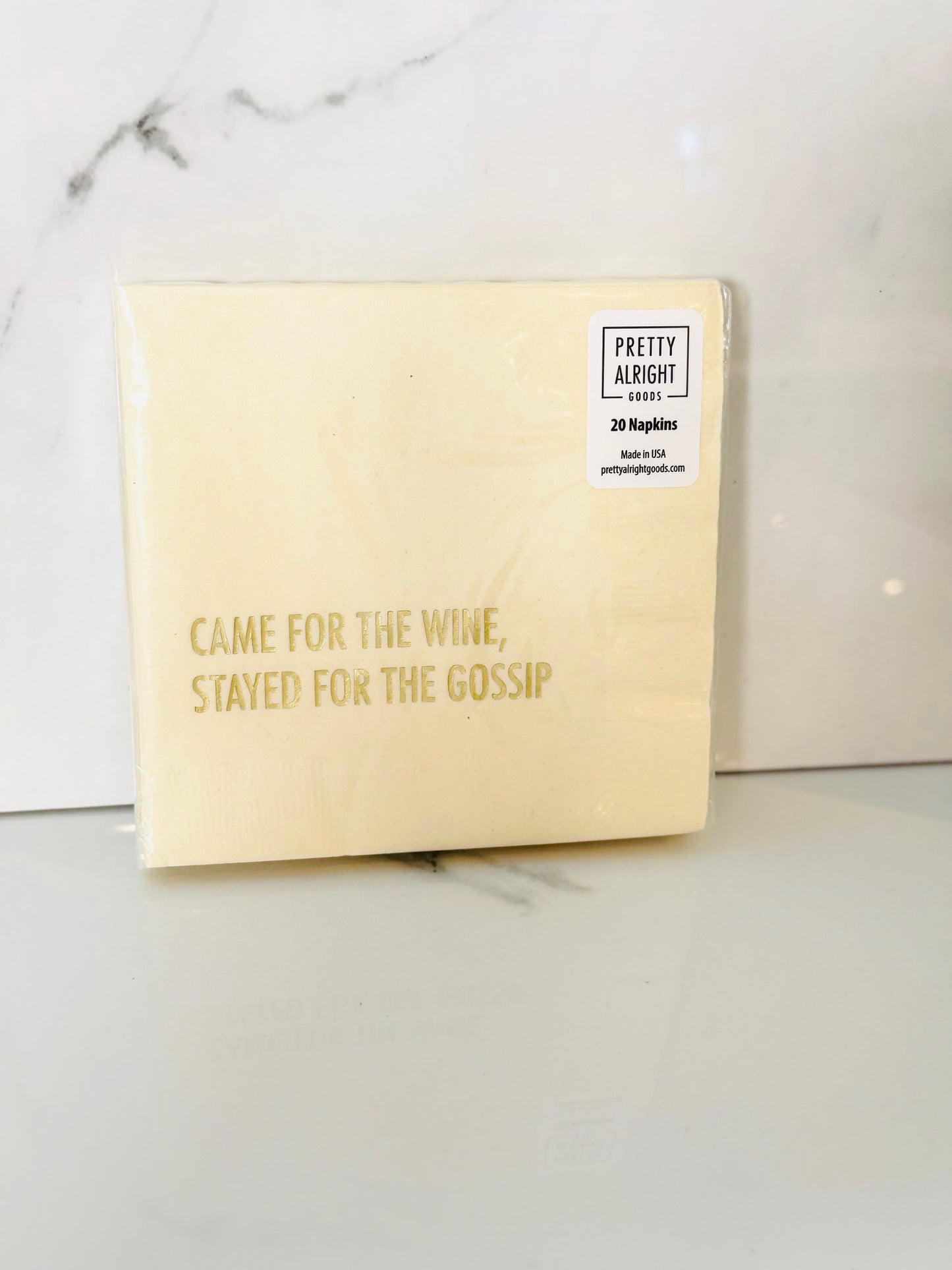 Wine & Gossip Cocktail Napkin