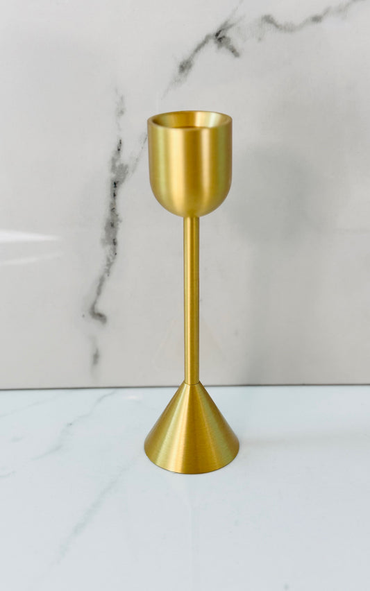 Gold Solid Brass Candlestick Holder