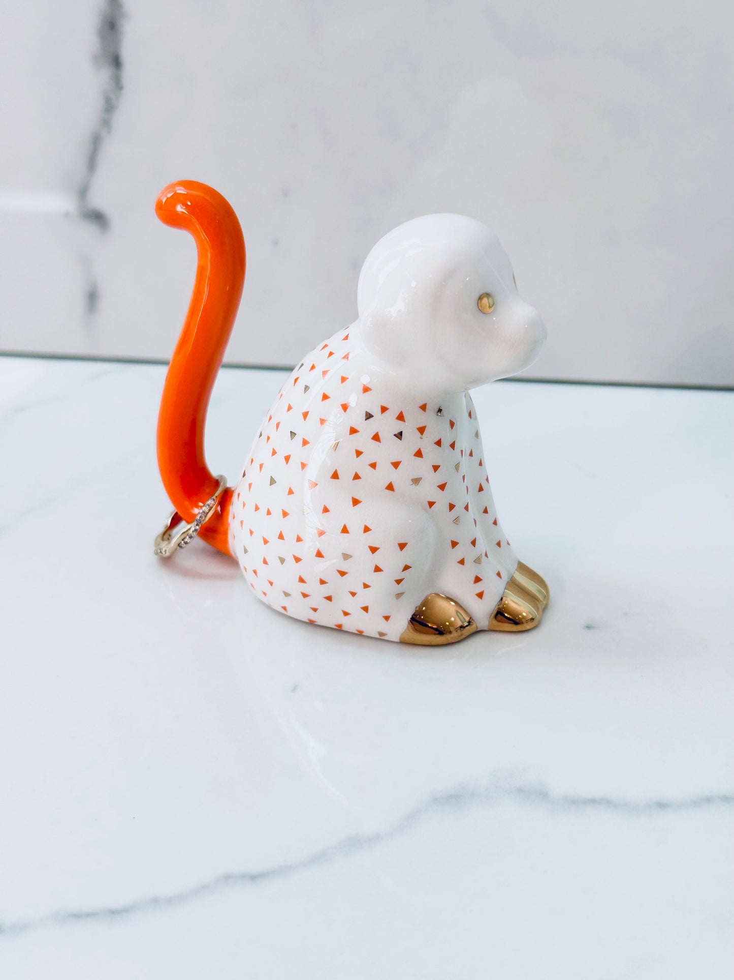 Ceramic Monkey Ring Holder