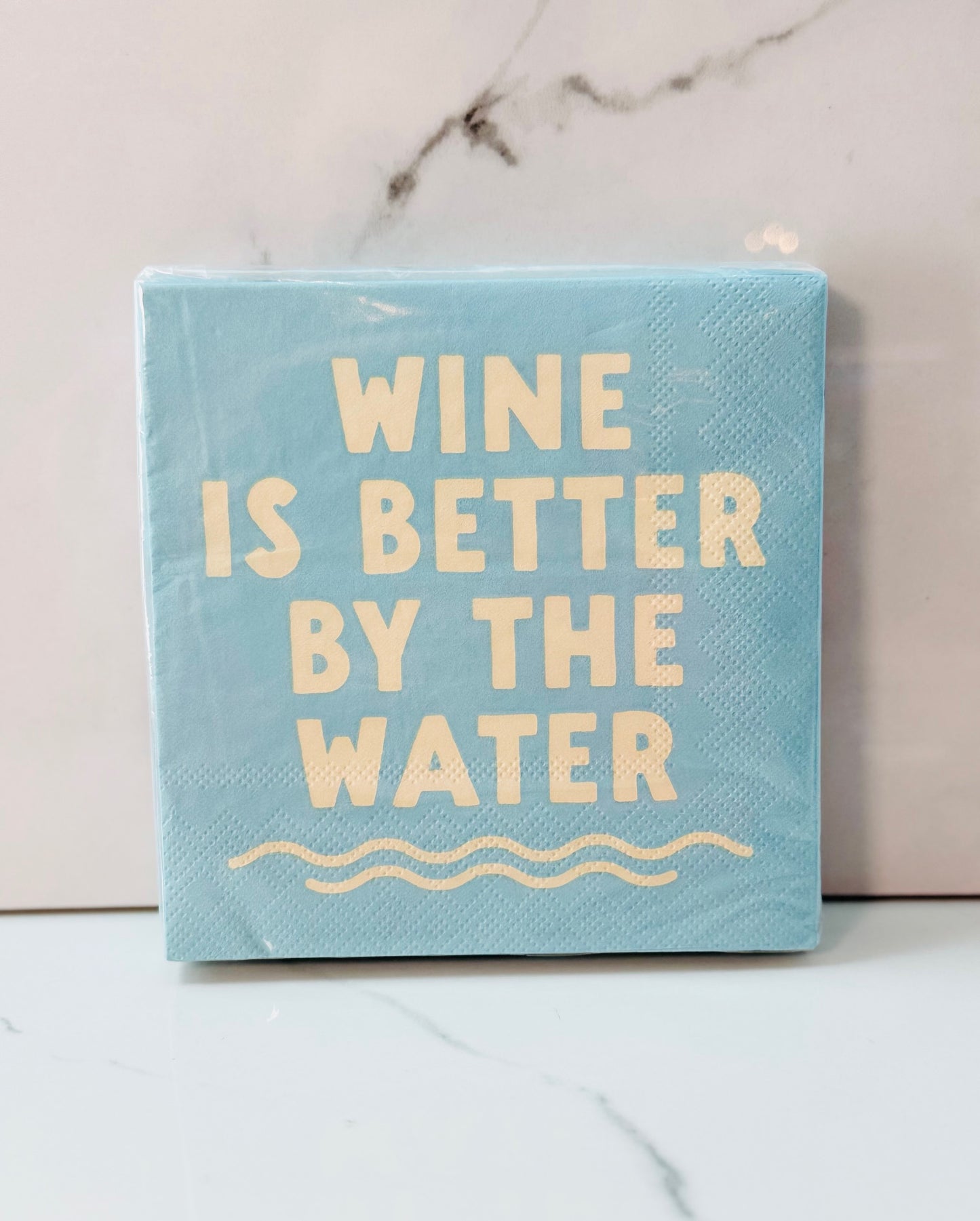 Wine Is Better By The Water Cocktail Napkins