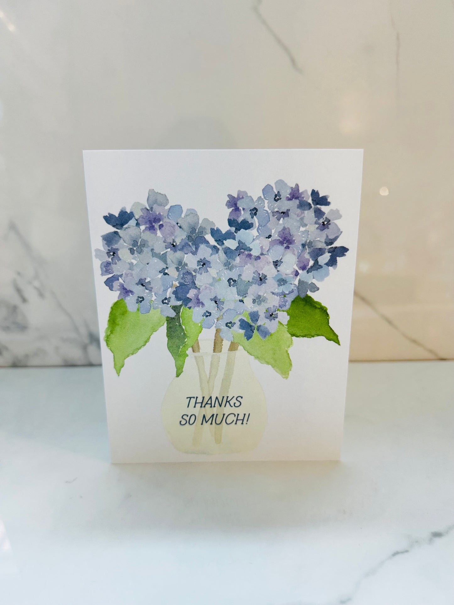 Hydrangea Thank You Card