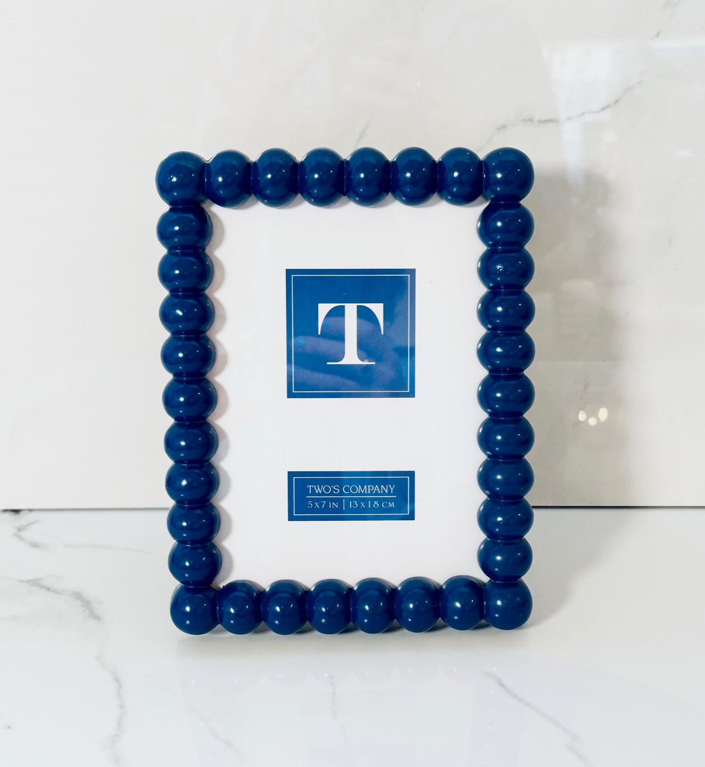 Blue 5x7 Hobnail Frame