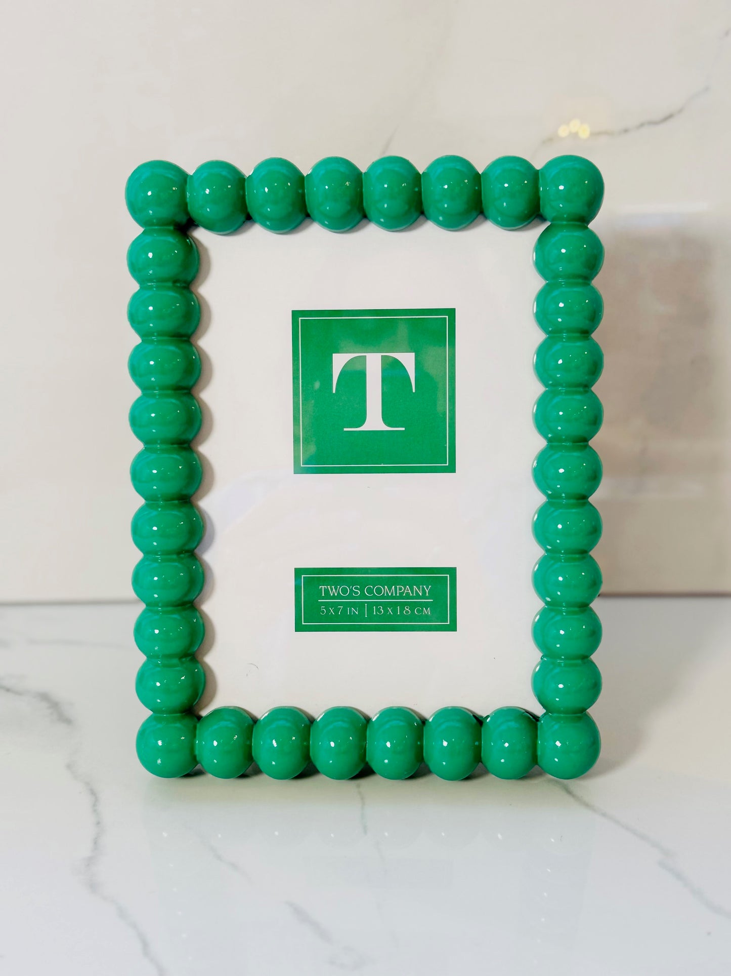 Green 5x7 Hobnail Frame