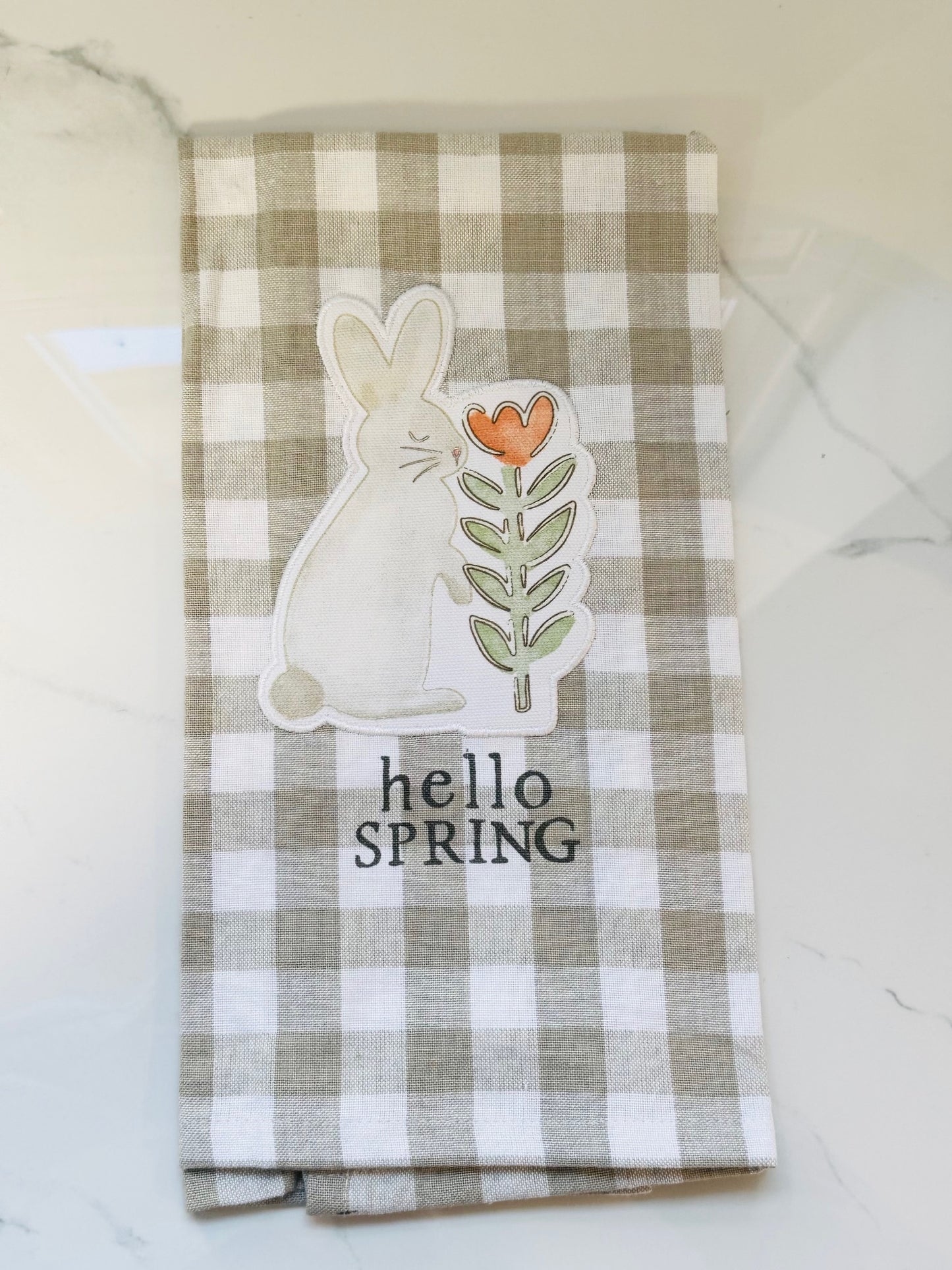 Bunny with Flower Patch Towel