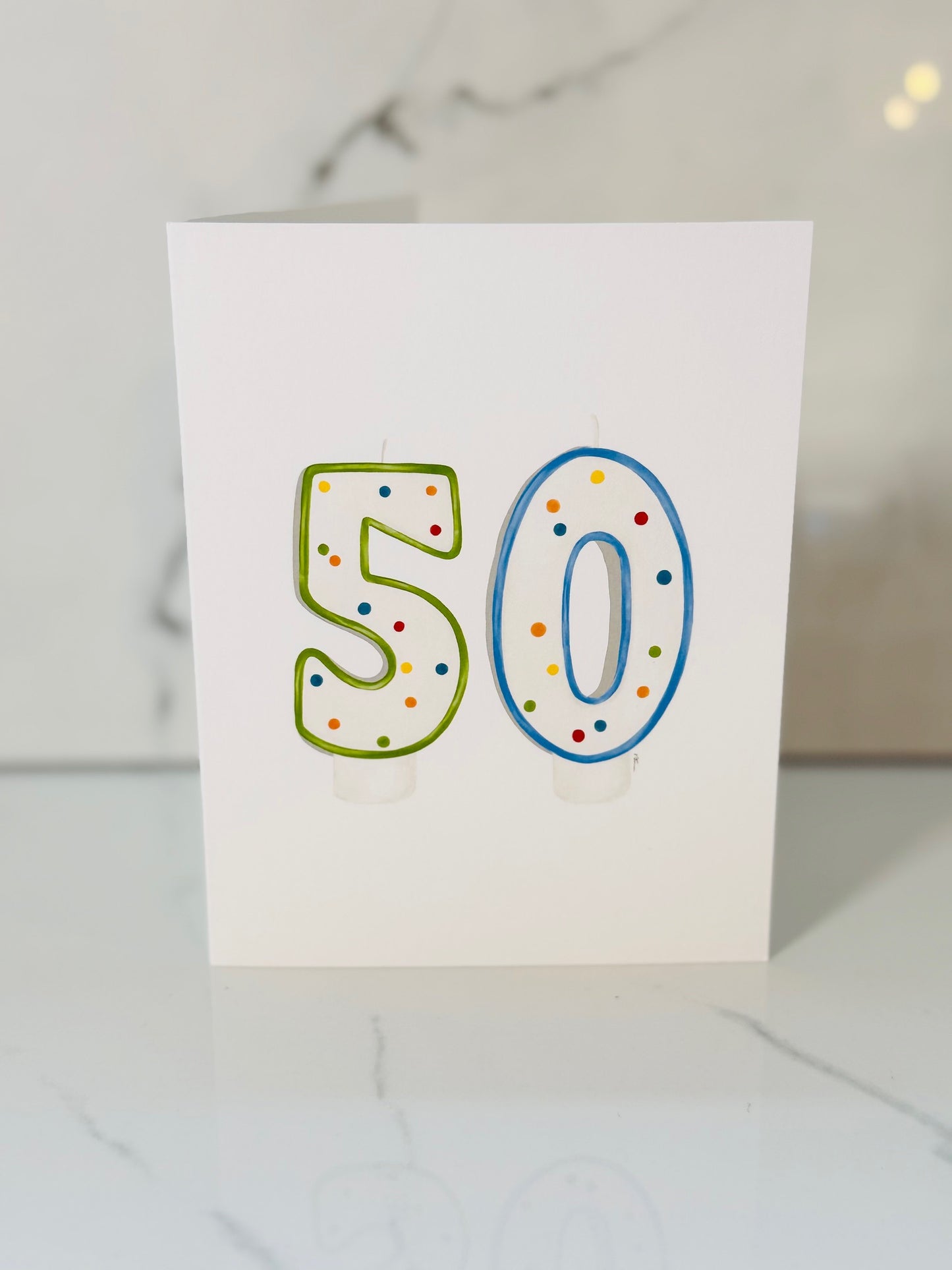 50 Birthday Candles Card