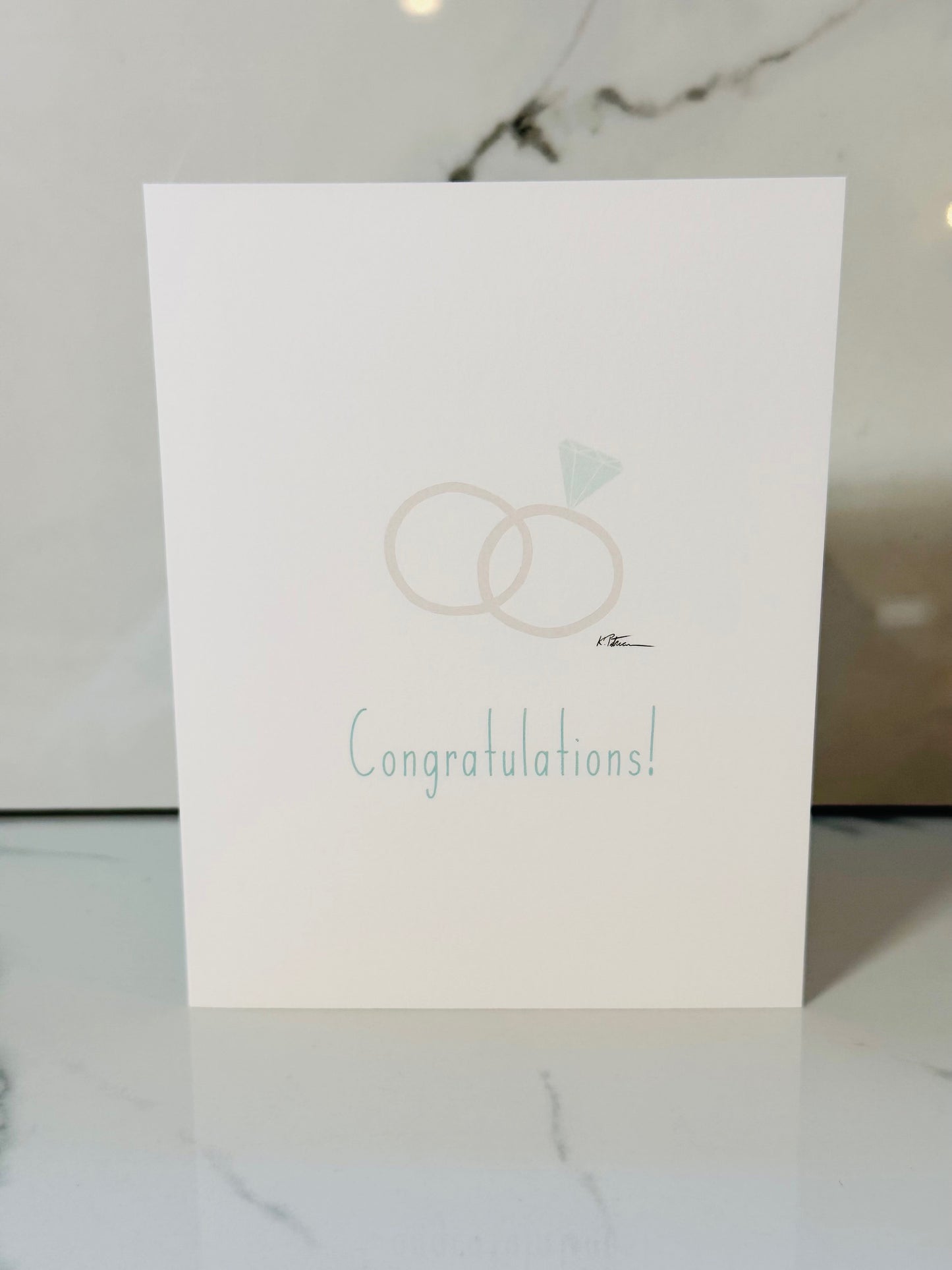 Congratulations, Wedding Rings Card