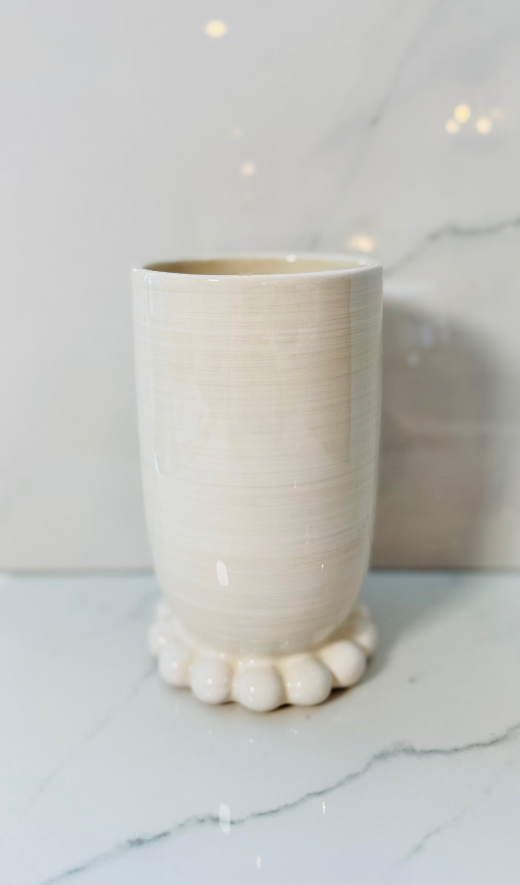 White Cylinder Vase