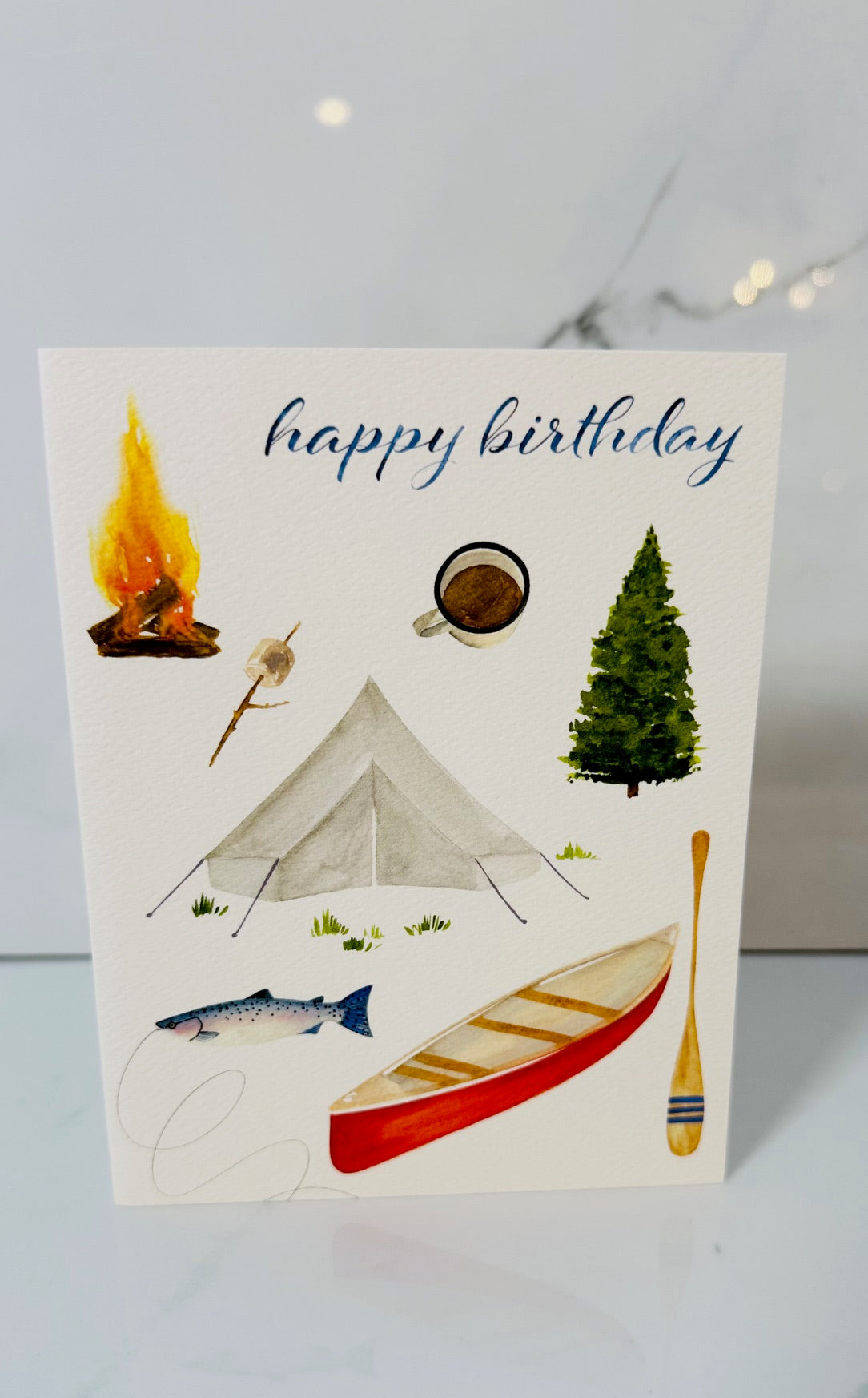 Camping Birthday Card