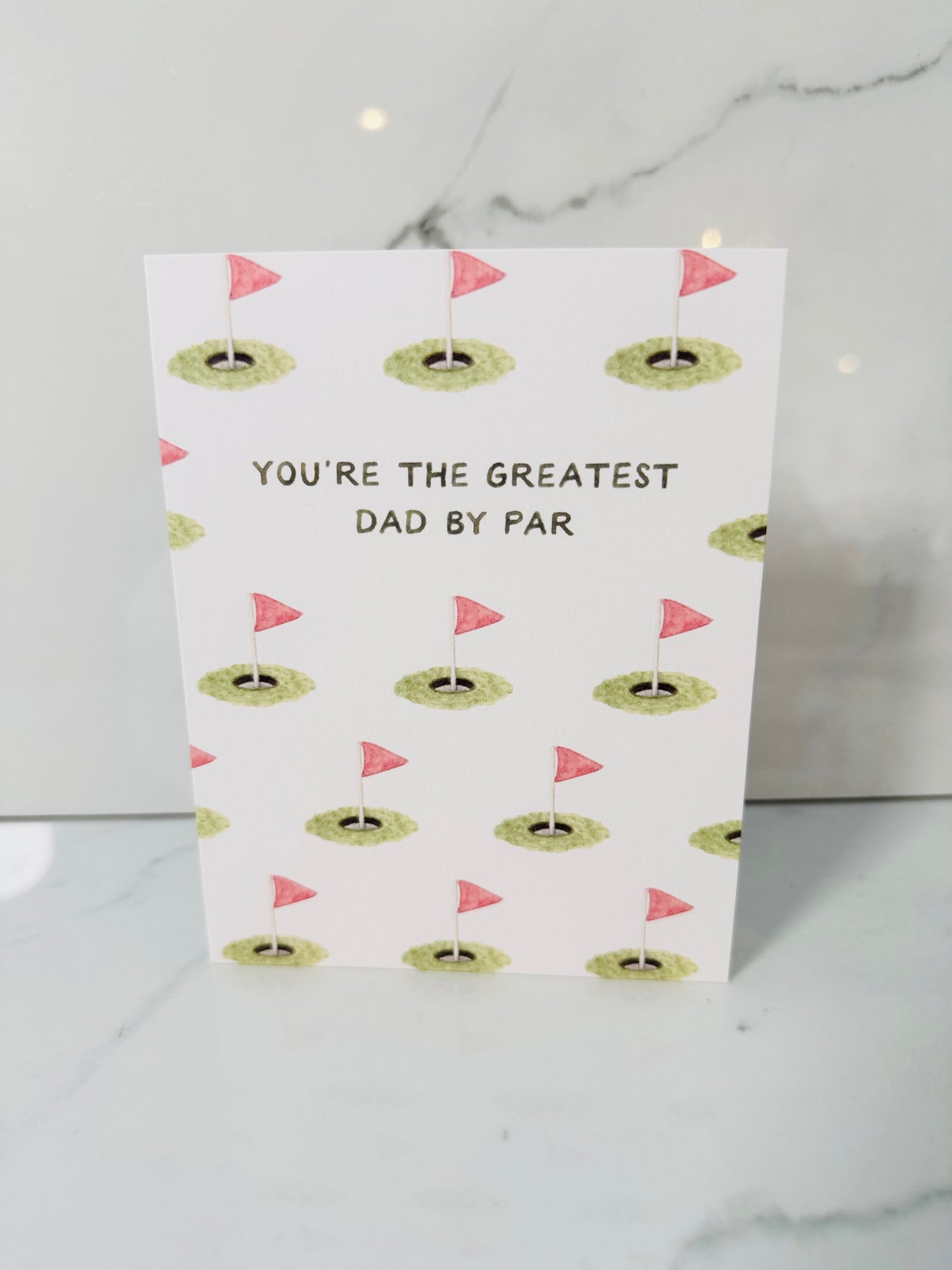 Best Dad By Par Card