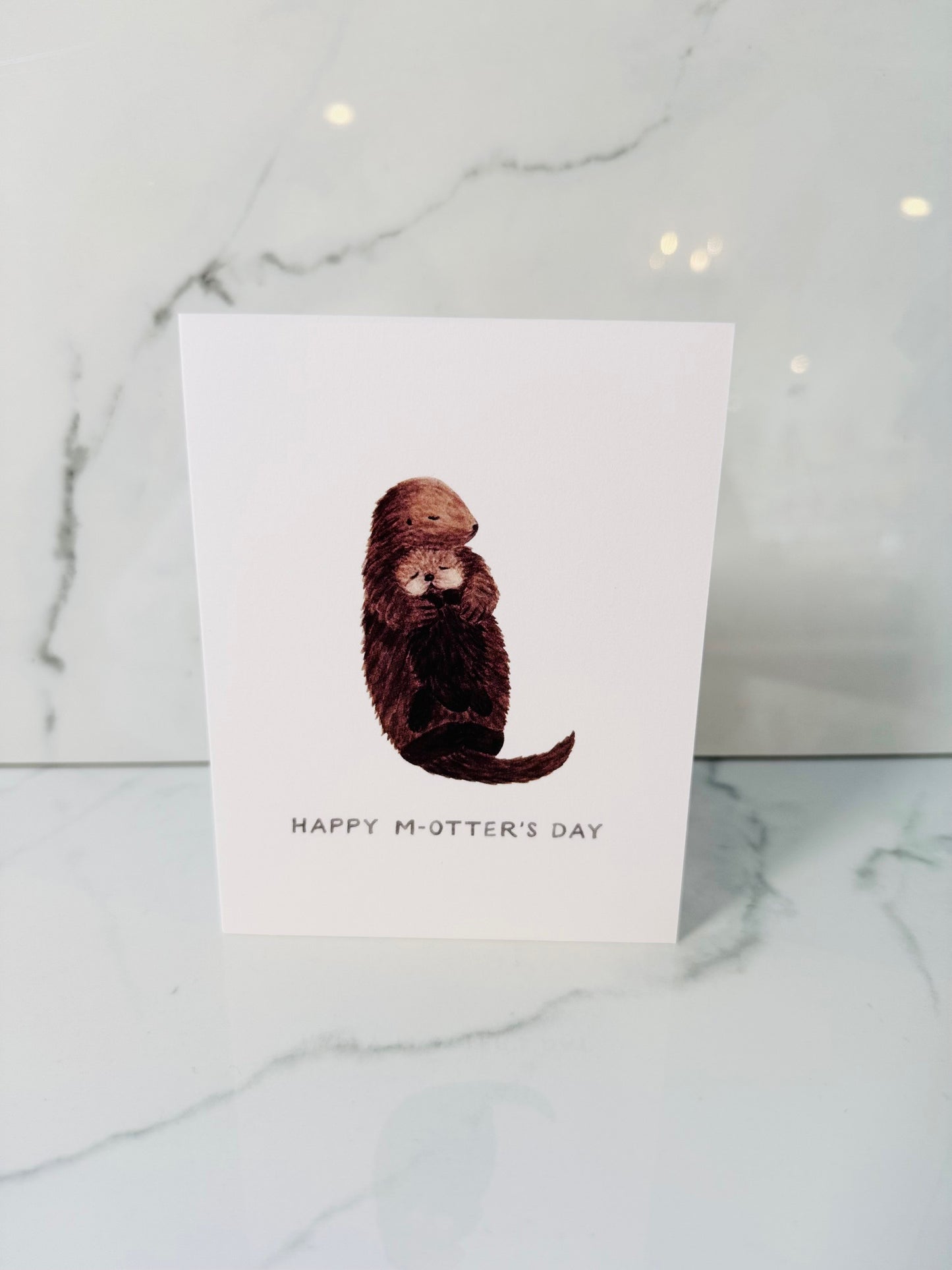 Otter Mom Card