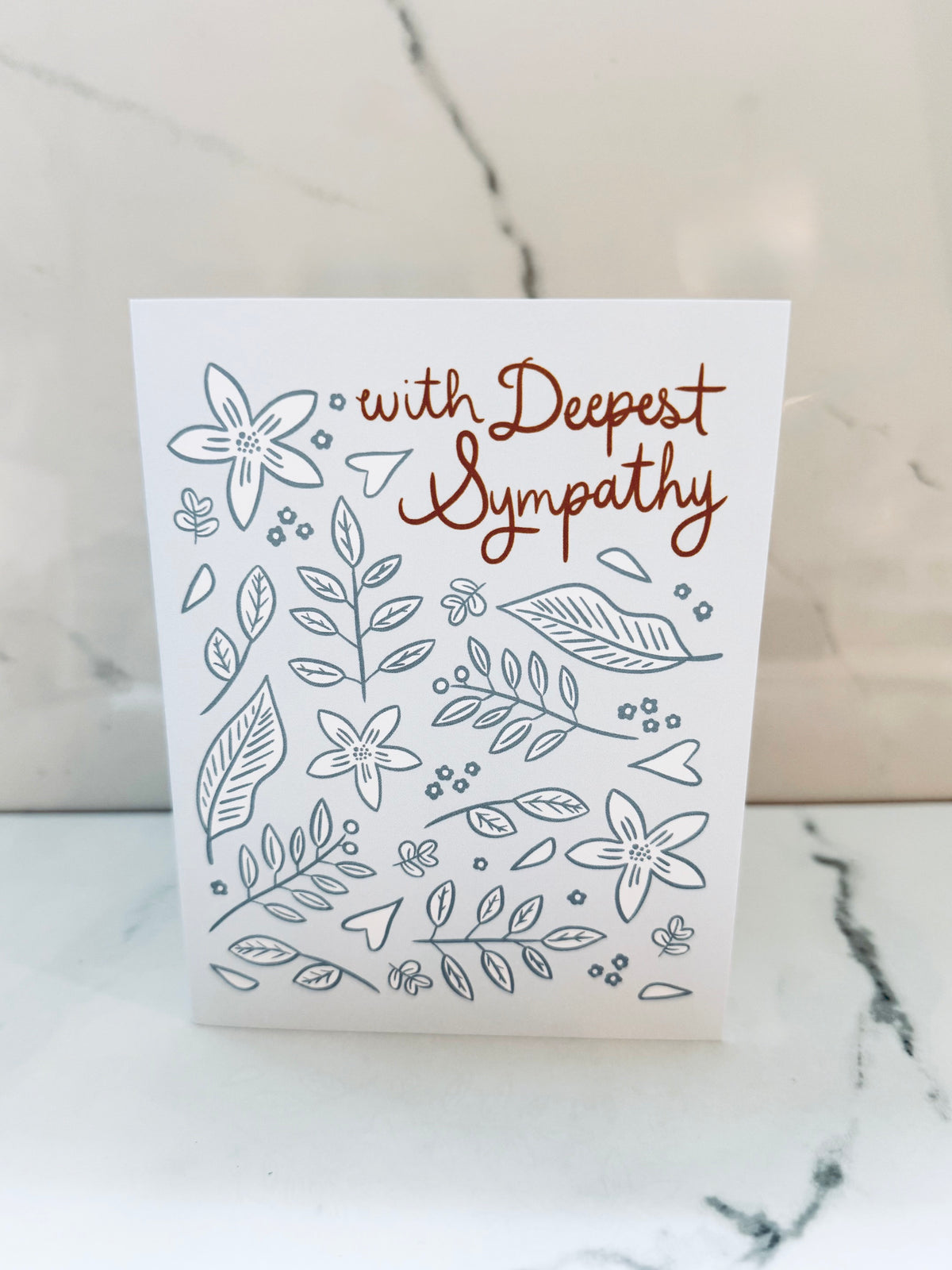 Blue Sympathy Card