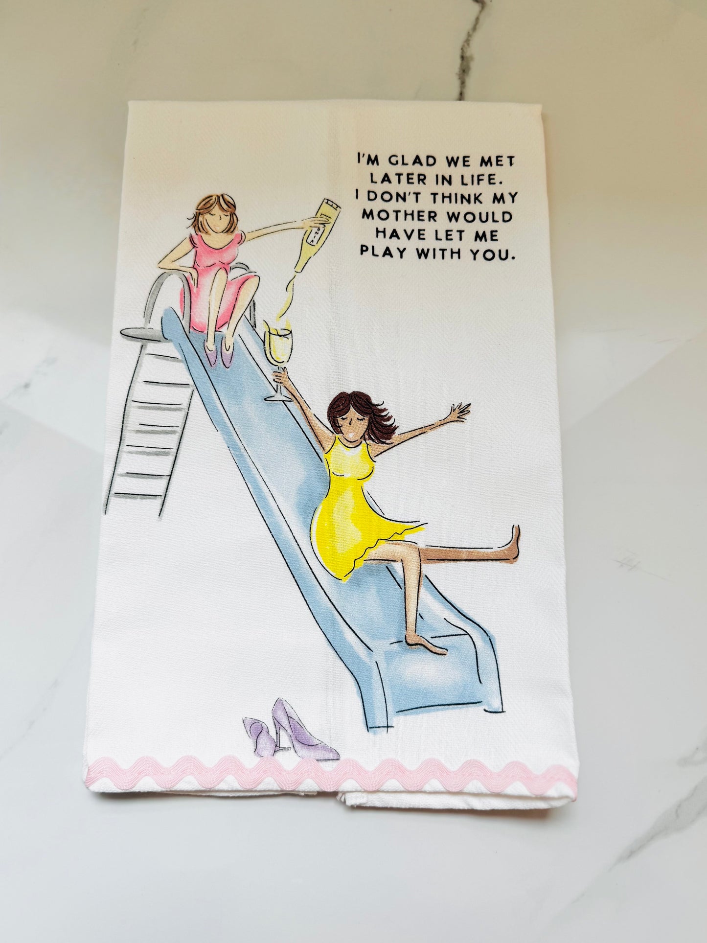 I'm Glad We Met Later in Life Hand Towel
