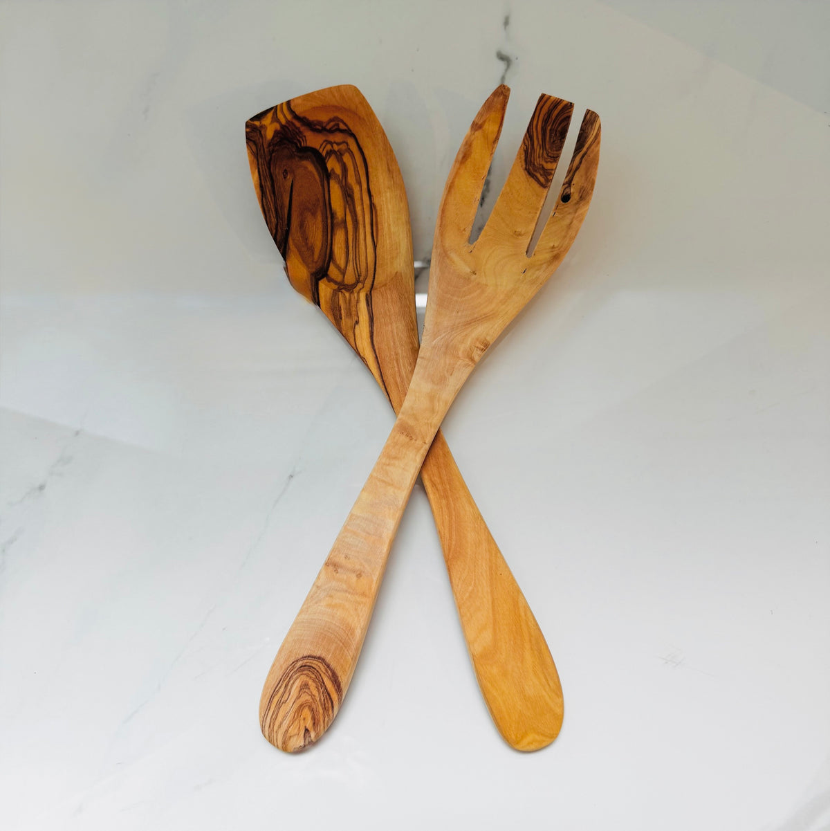 Olive Wood Serving Utensil Set
