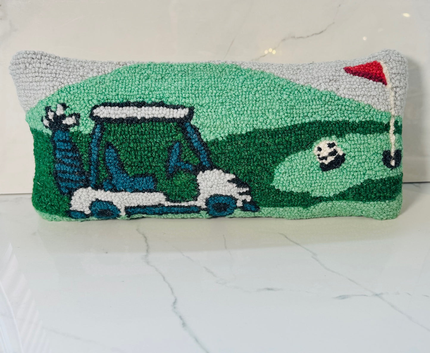 Golf Hooked Pillow