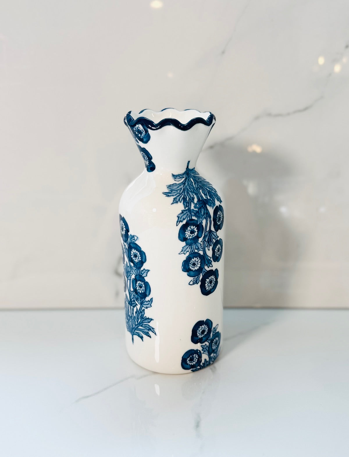 Blooms Block Print Bud Vase