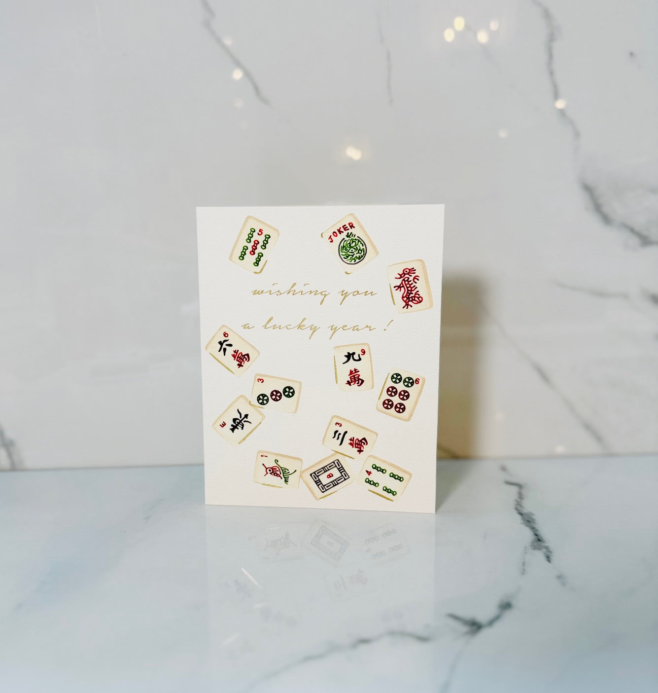 Mahjong Birthday Card