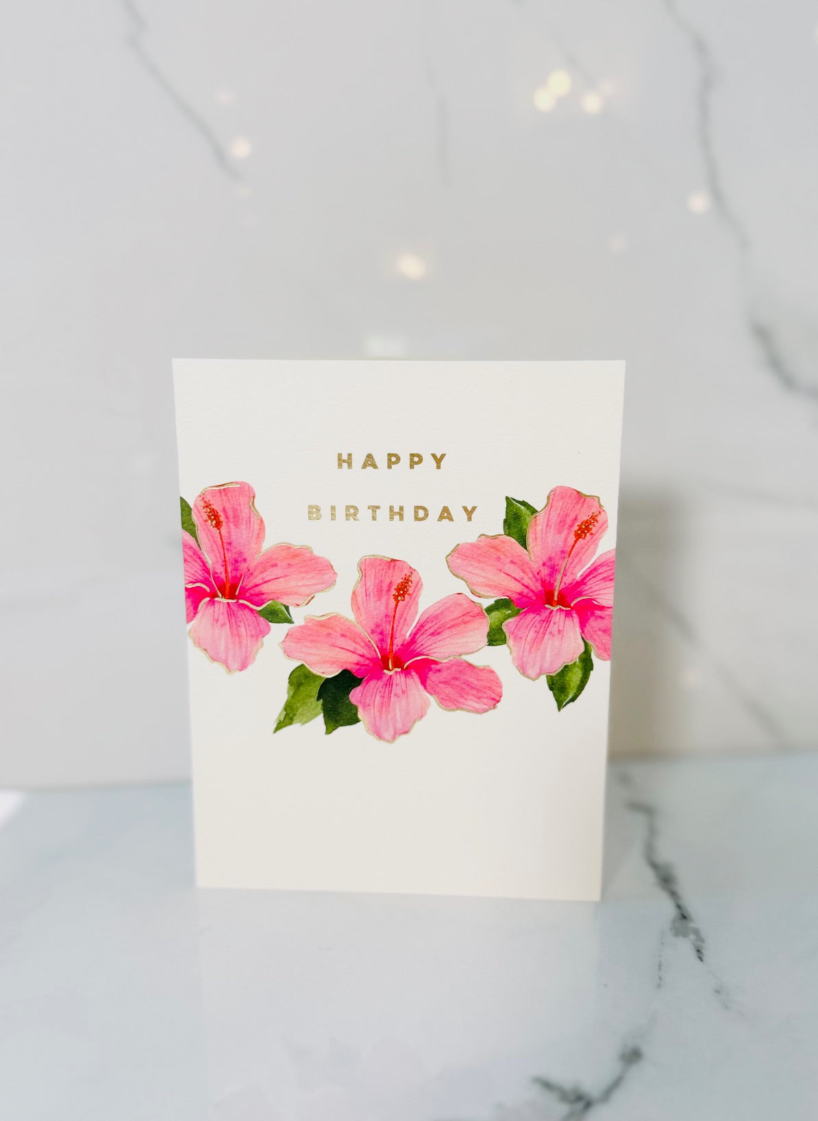 Hibiscus Birthday Card