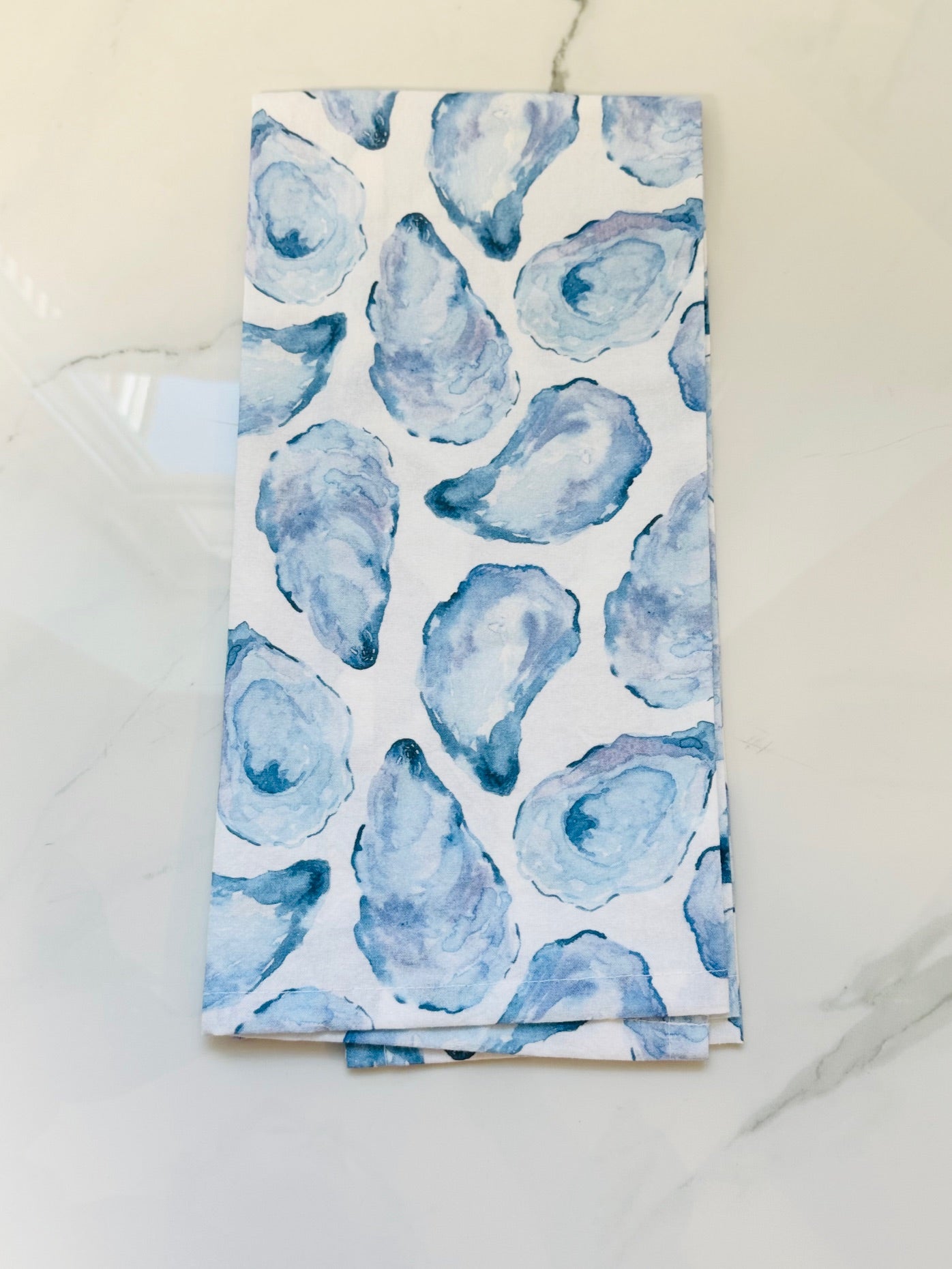 Blue Shell Hand Towel
