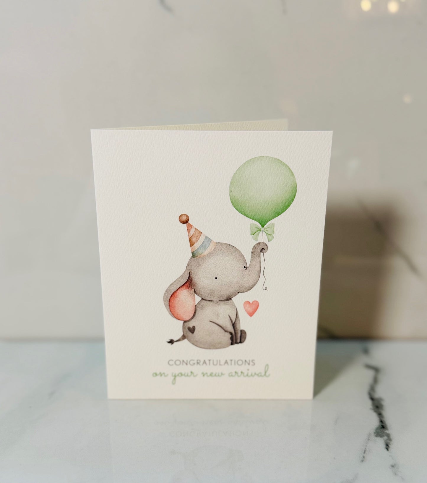 Elephant Baby Card
