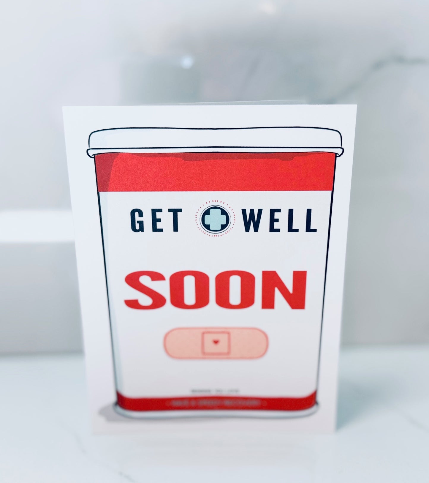 Get Well Soon Band-Aids Card