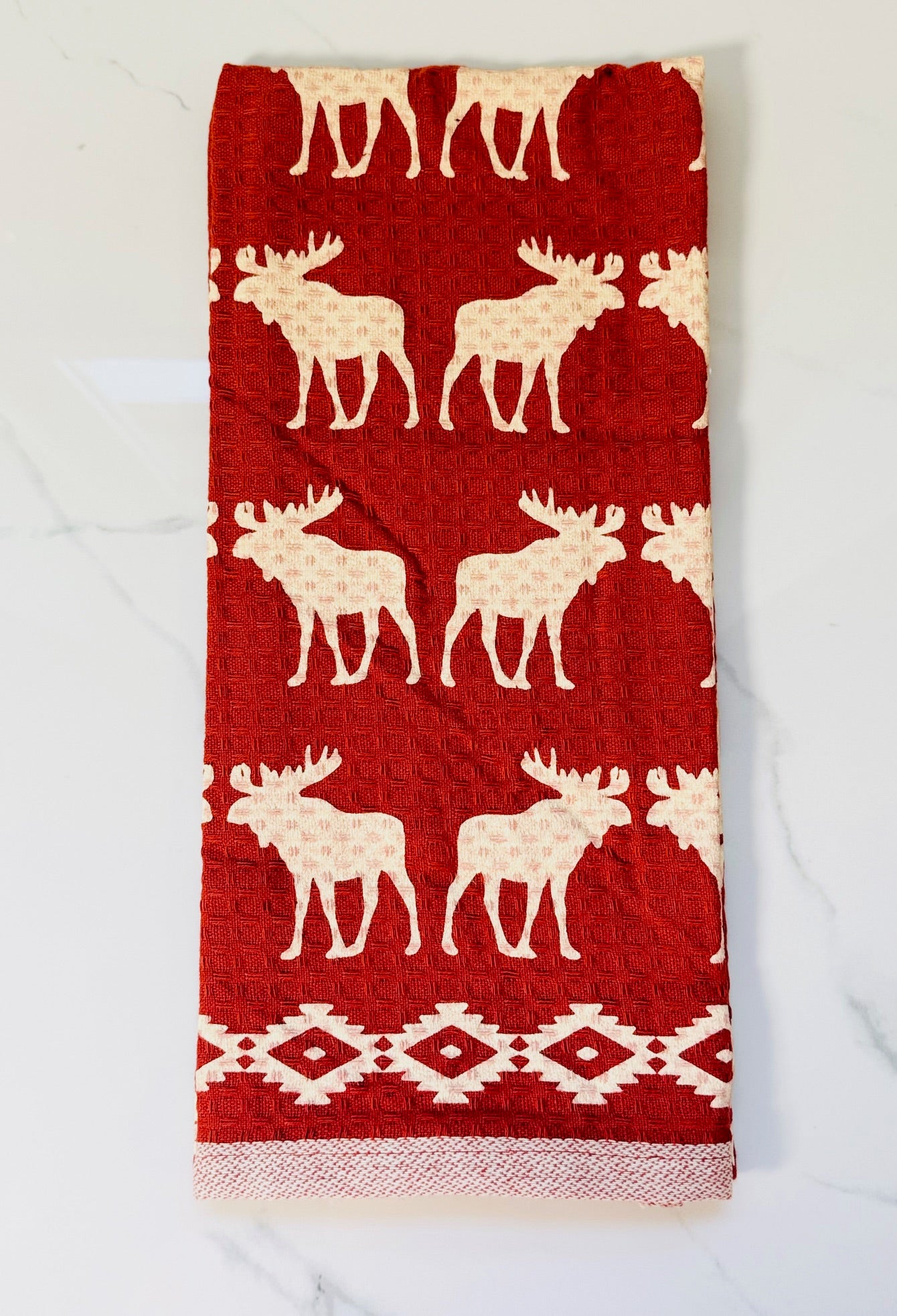 Moose Printed Dishtowel