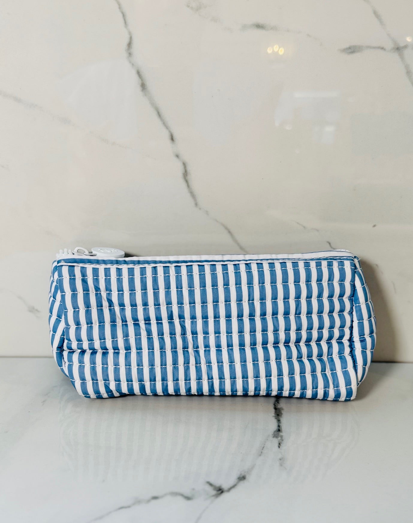 Quilted Pimlico Stripe Zip Bag