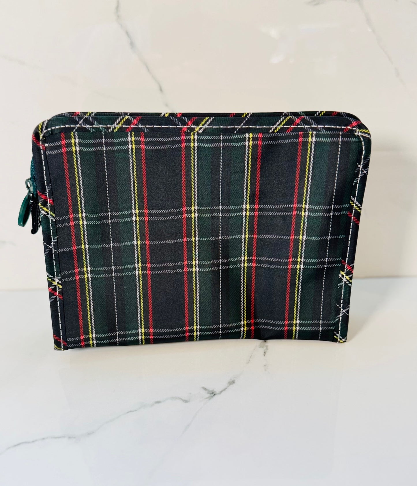 Cambridge Plaid Medium Zip Pouch