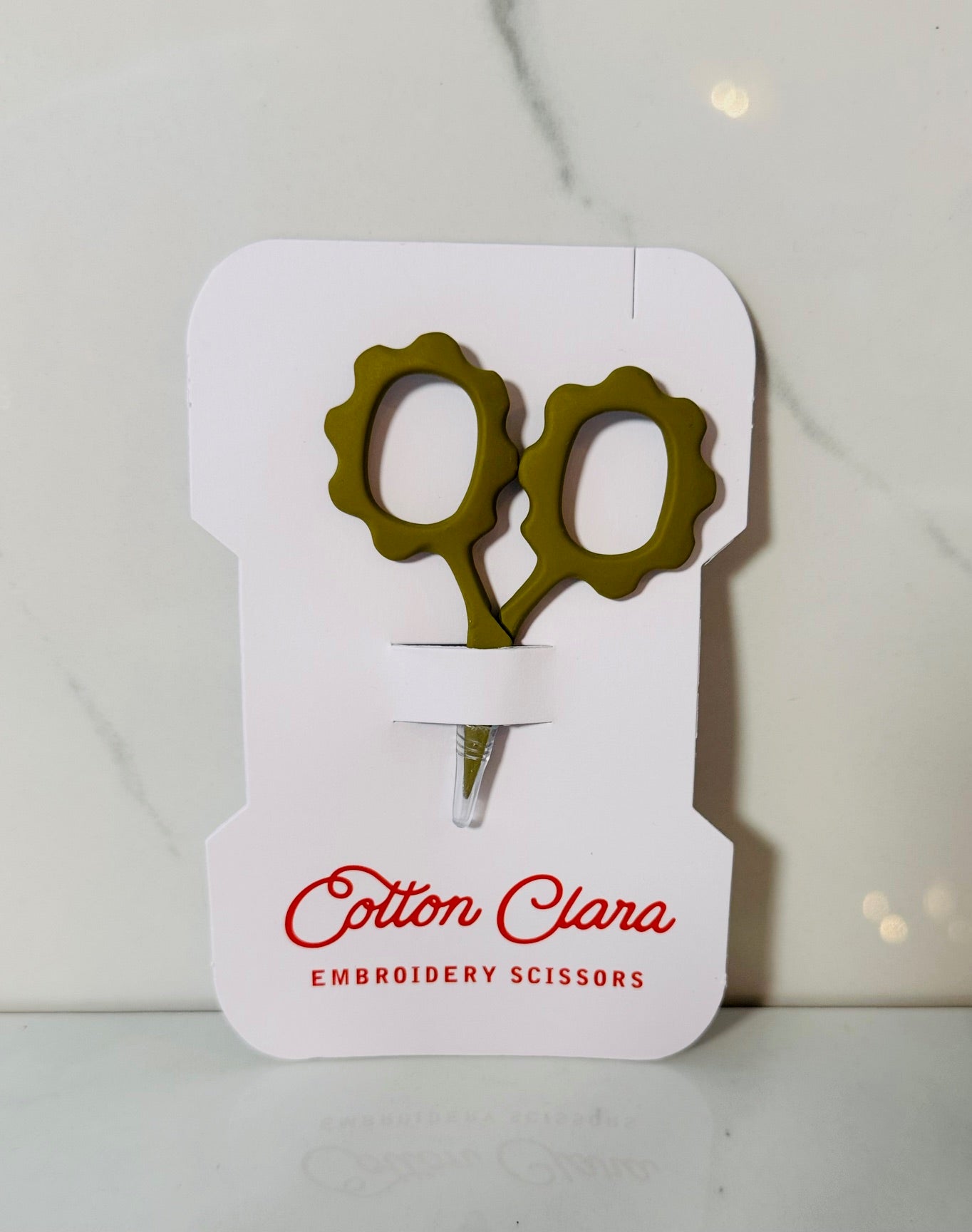 Mini Embroidery Scissors - Olive