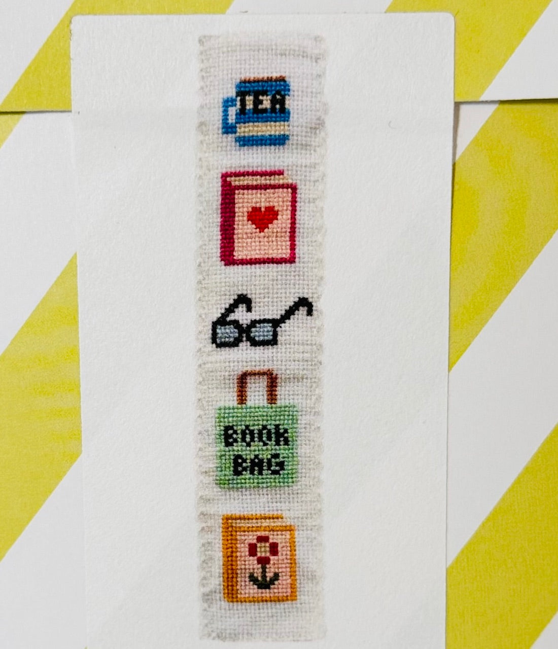 Bookish Bookmark Cross Stitch Kit