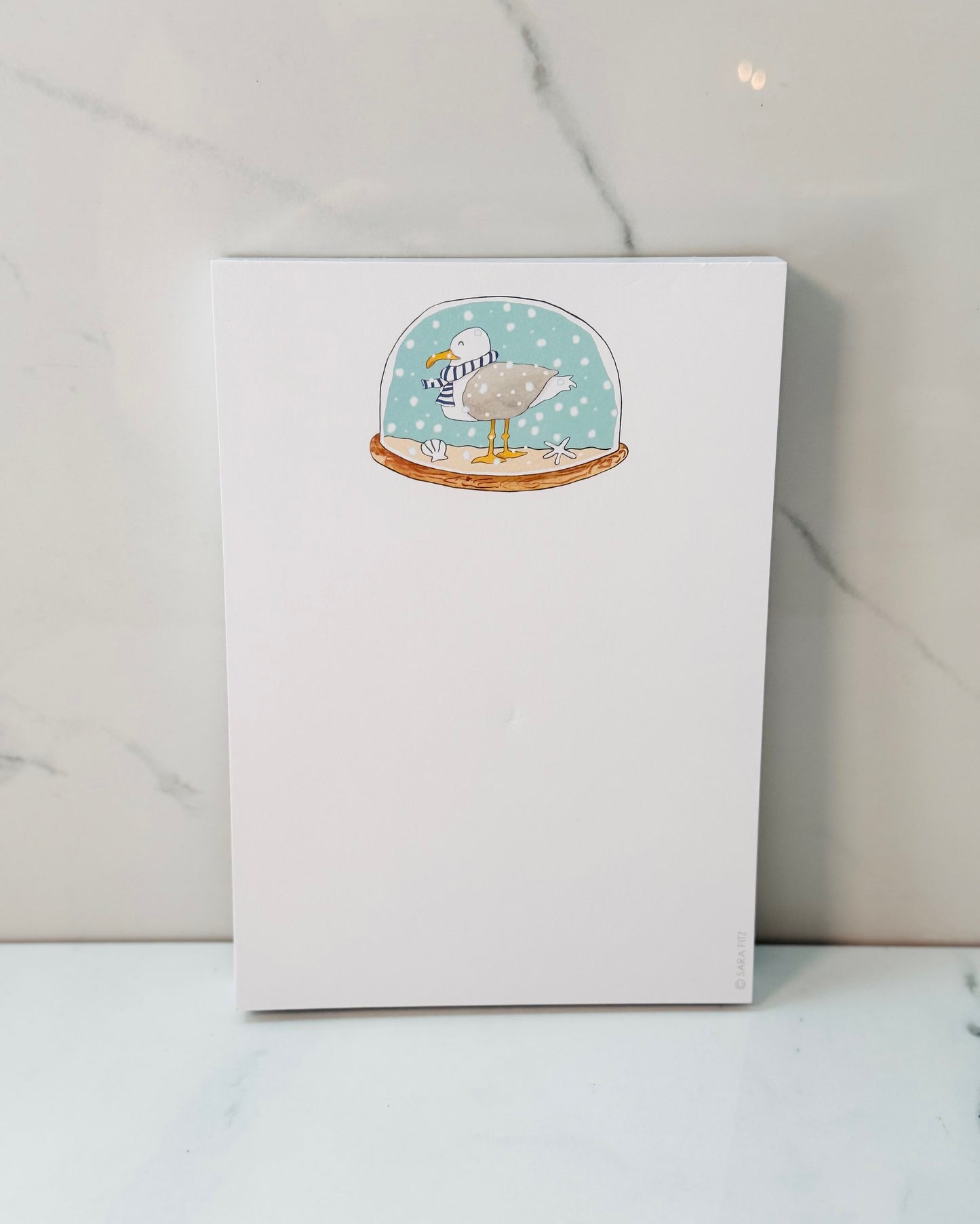Snow Globe Notepad