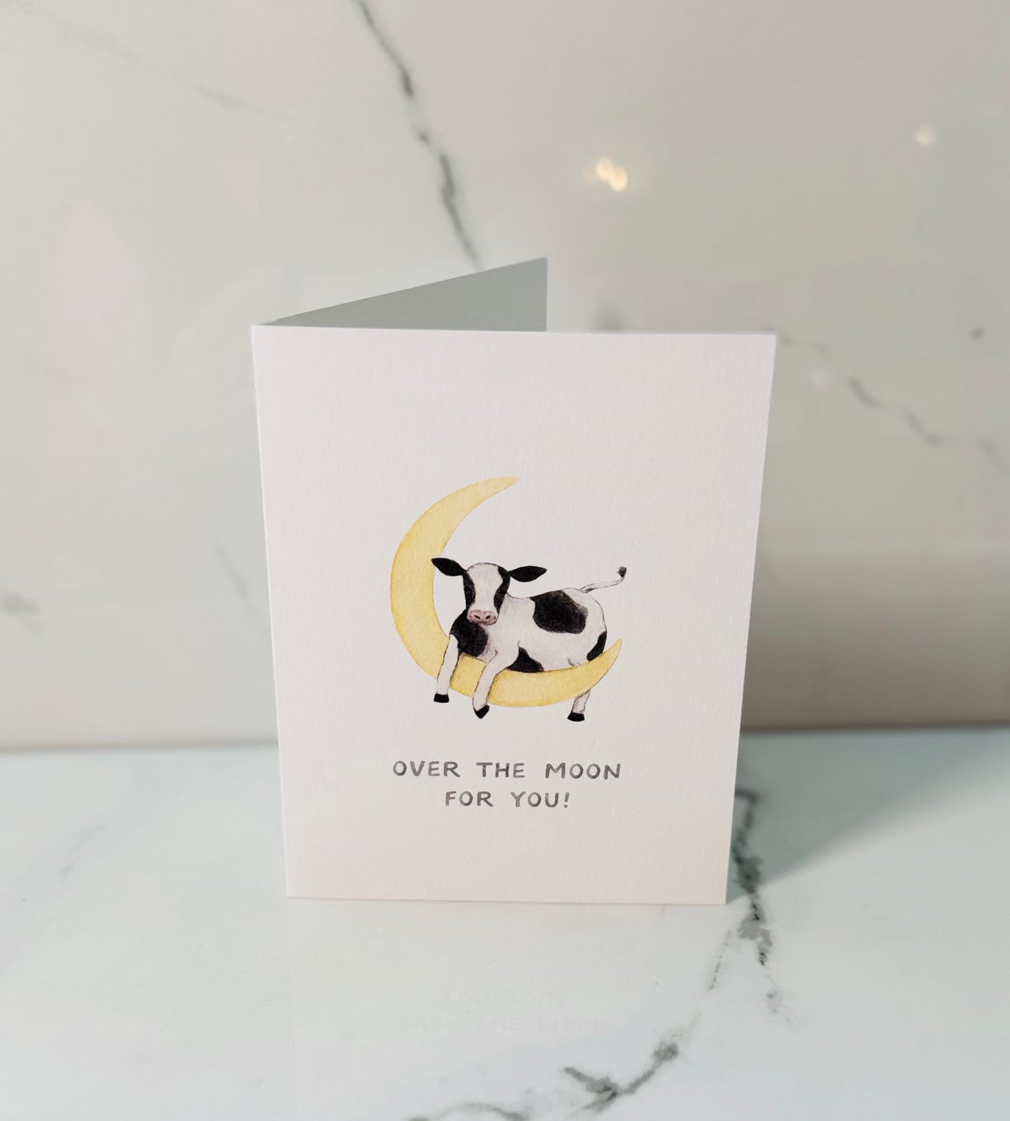 Over the Moon For You Card