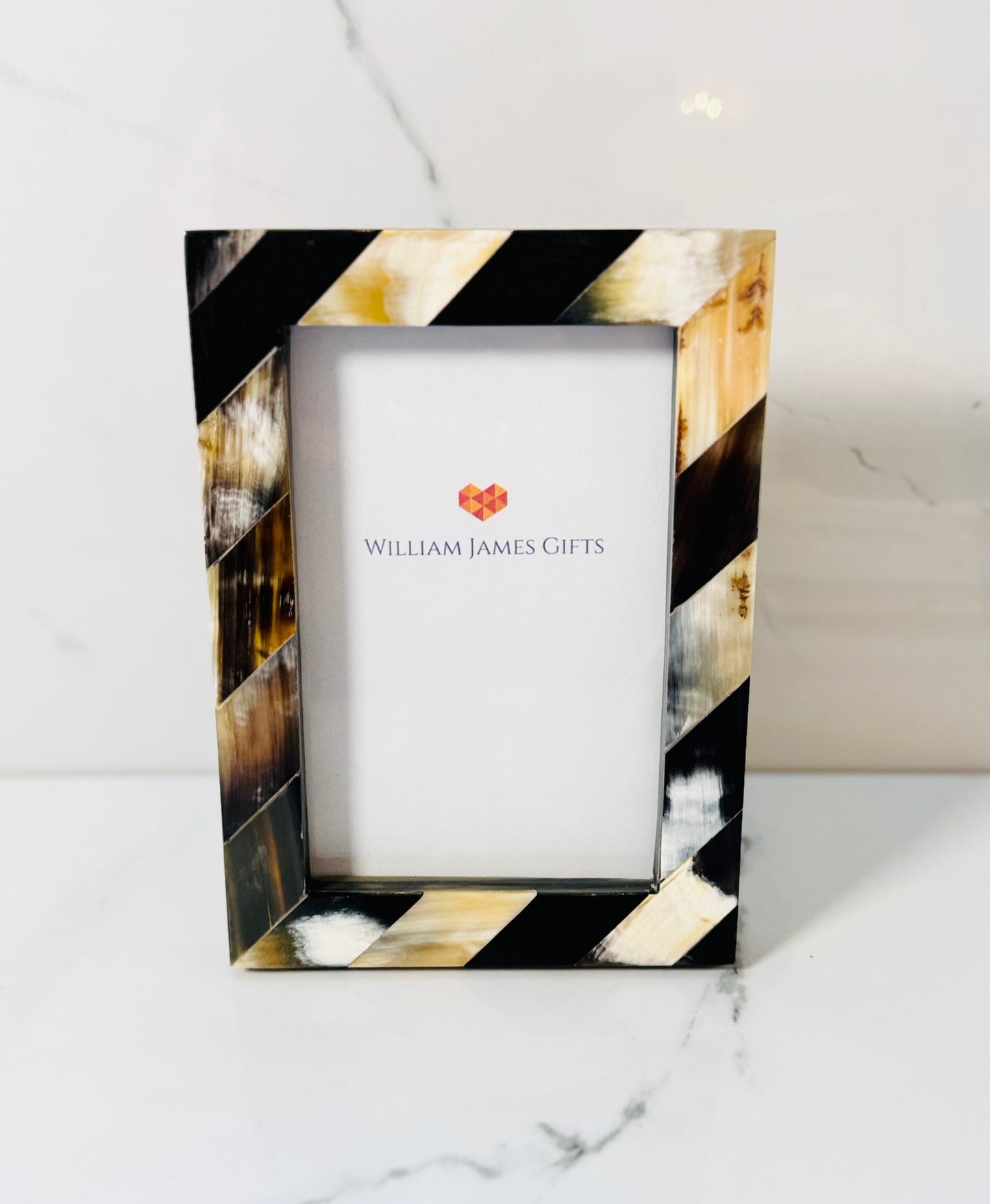 4x6 Black Horn Photo Frame