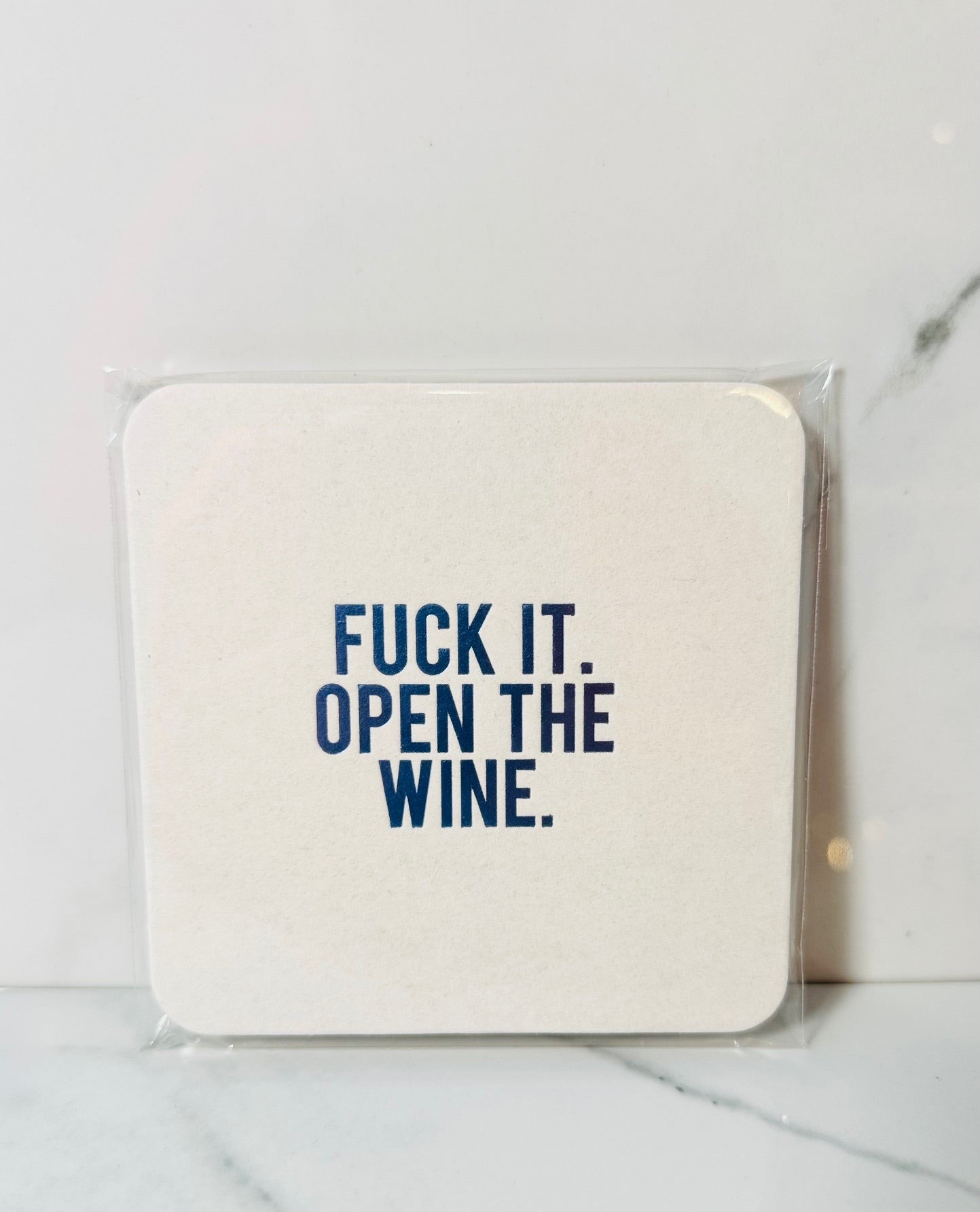 F**k It, Open the Wine Coaster Set
