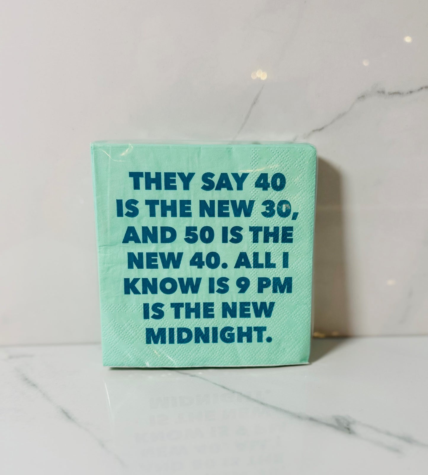 9 PM is the New Midnight Cocktail Napkin
