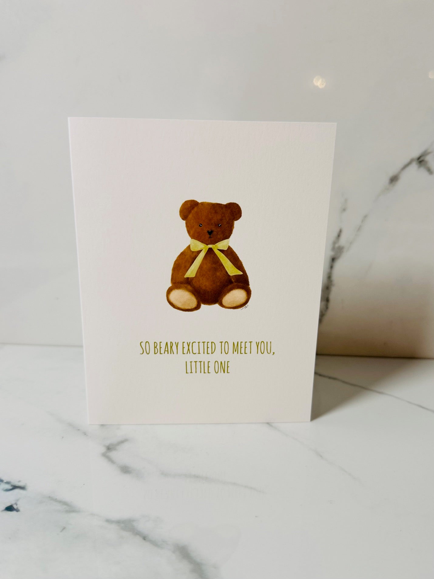 So Beary Excited To Meet You Little One Card