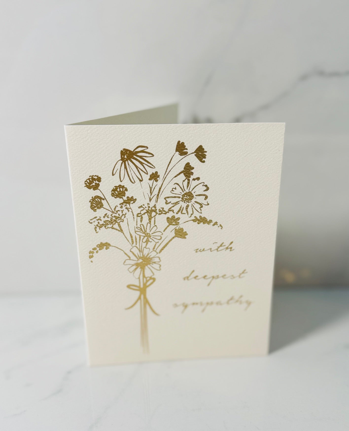 Bouquet Sympathy Card