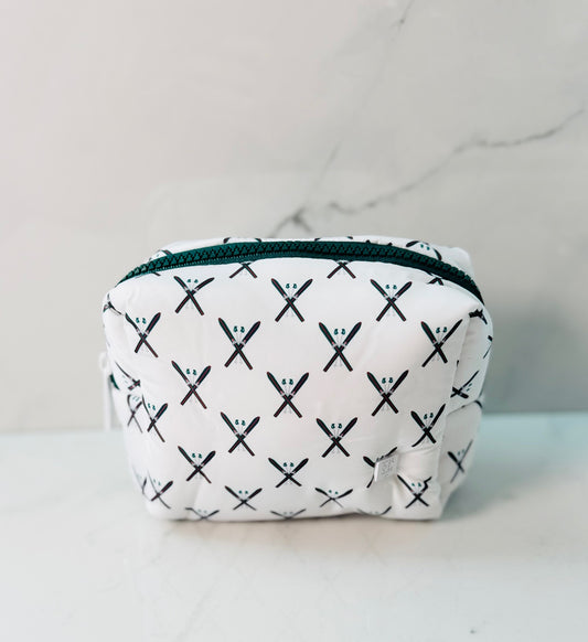 Mini Ski Puffer Cosmetic Bag