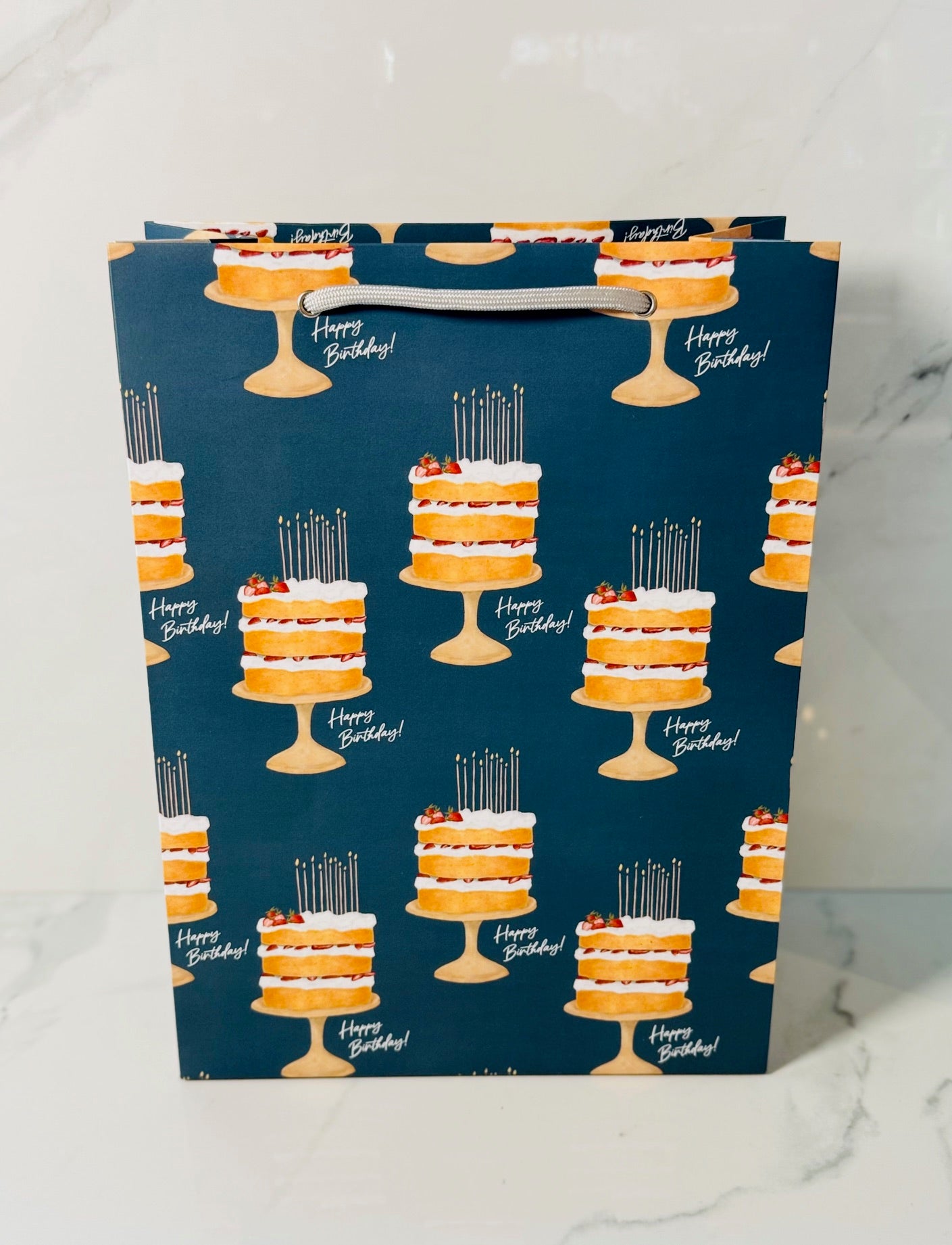 Strawberry Birthday Cake Gift Bag