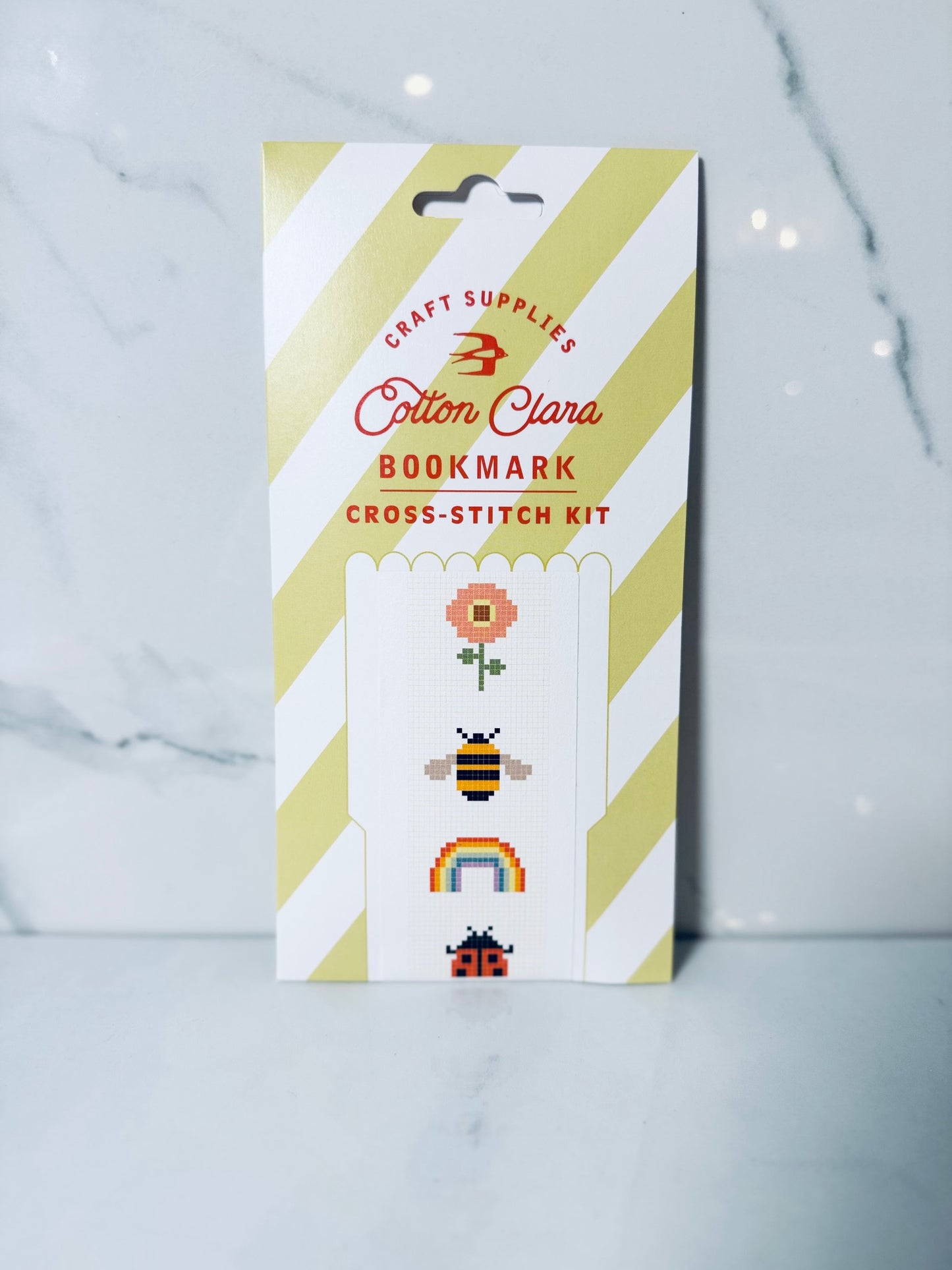 Mini Sunflower Bookmark Cross Stitch Kit