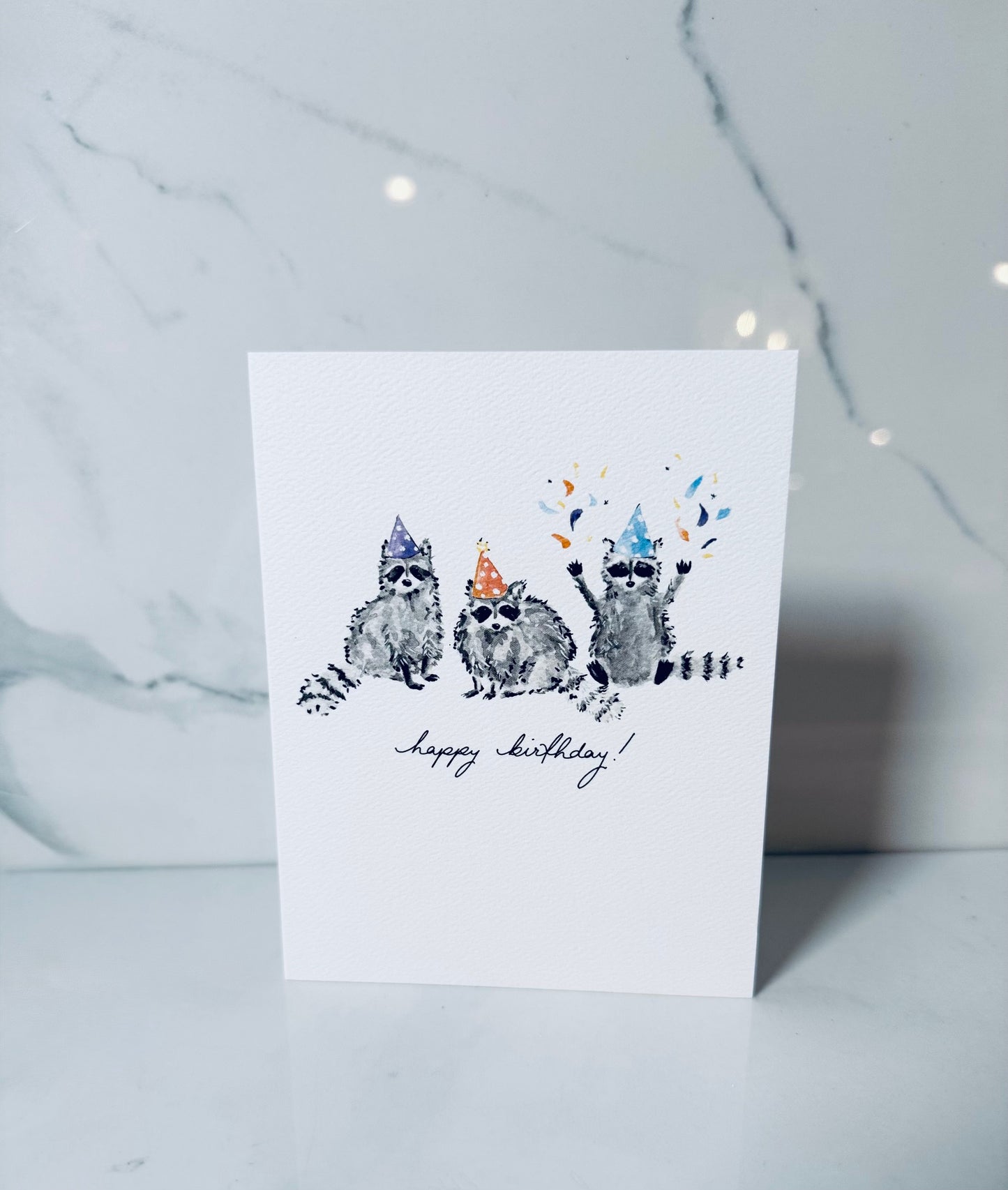 Racoon Birthday Card