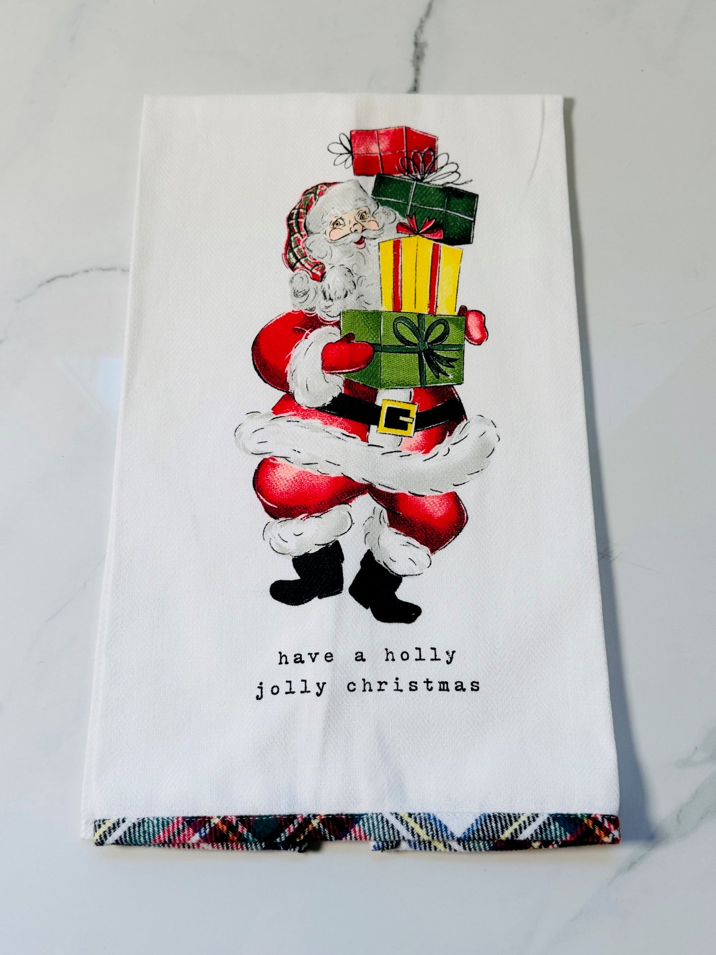 Holly, Jolly Christmas Hand Towel