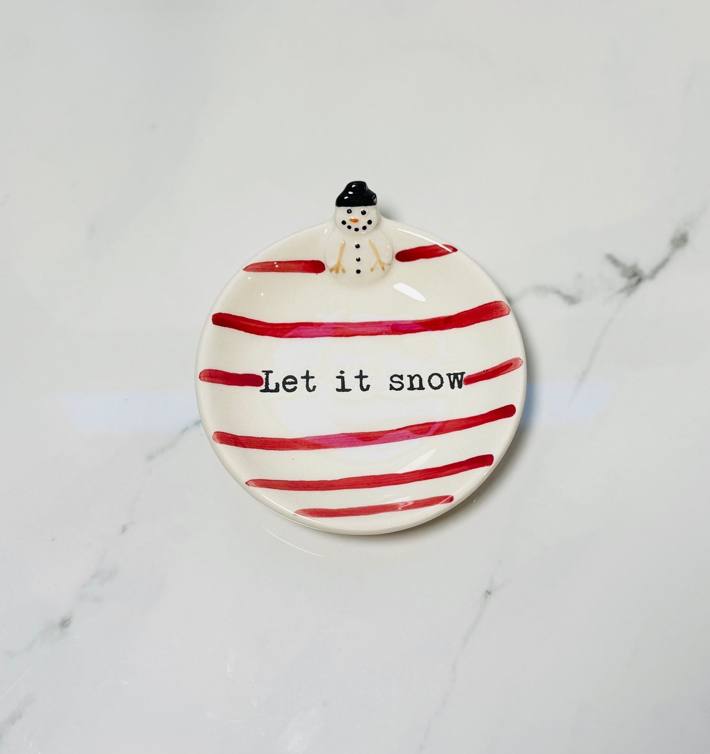 Snowman Trinket Dish
