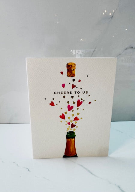 Poppin' Hearts Love Card