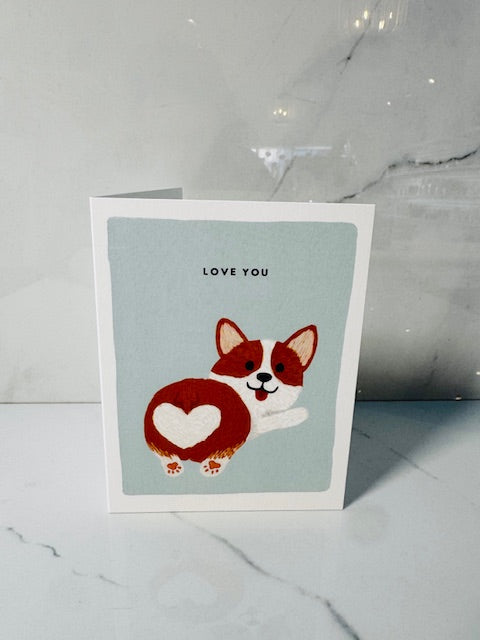 Corgi Love You Card